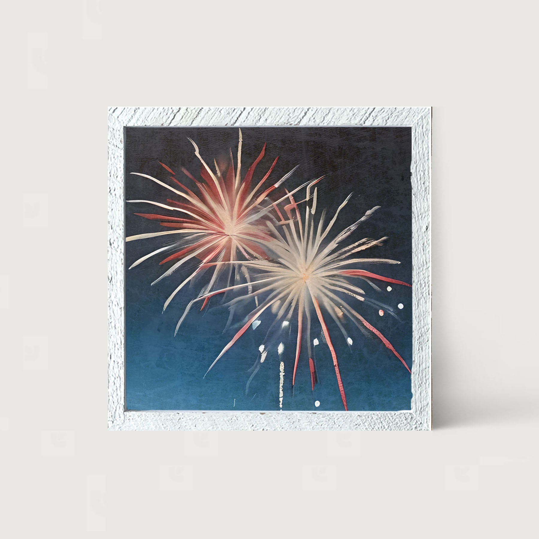 Bursting Fireworks - Framed art