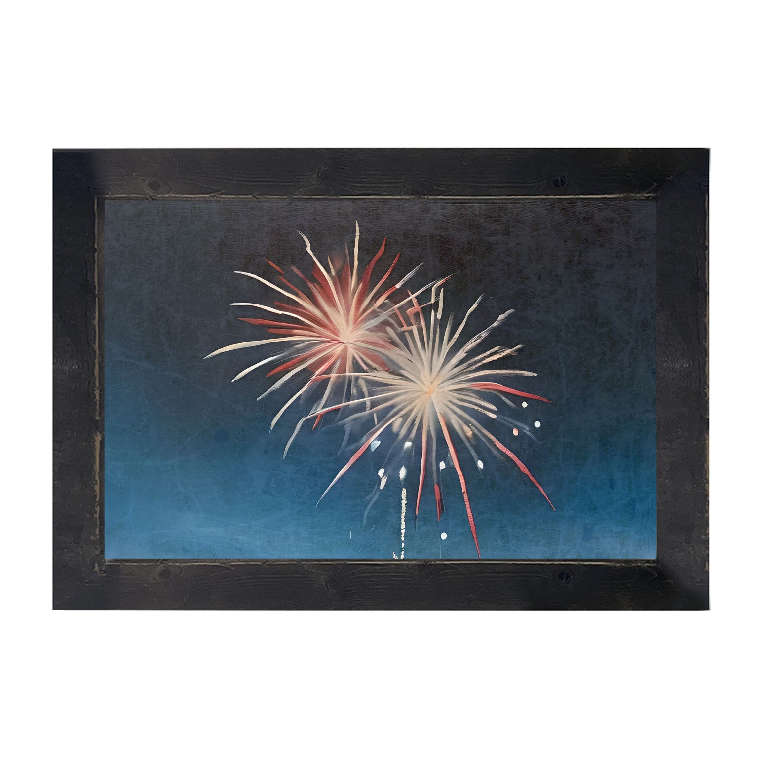 Bursting Fireworks - Framed art