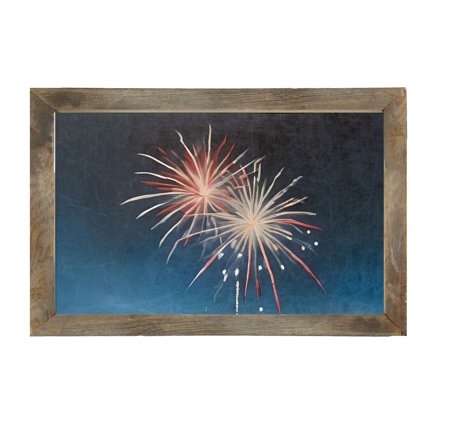 Bursting Fireworks - Framed art