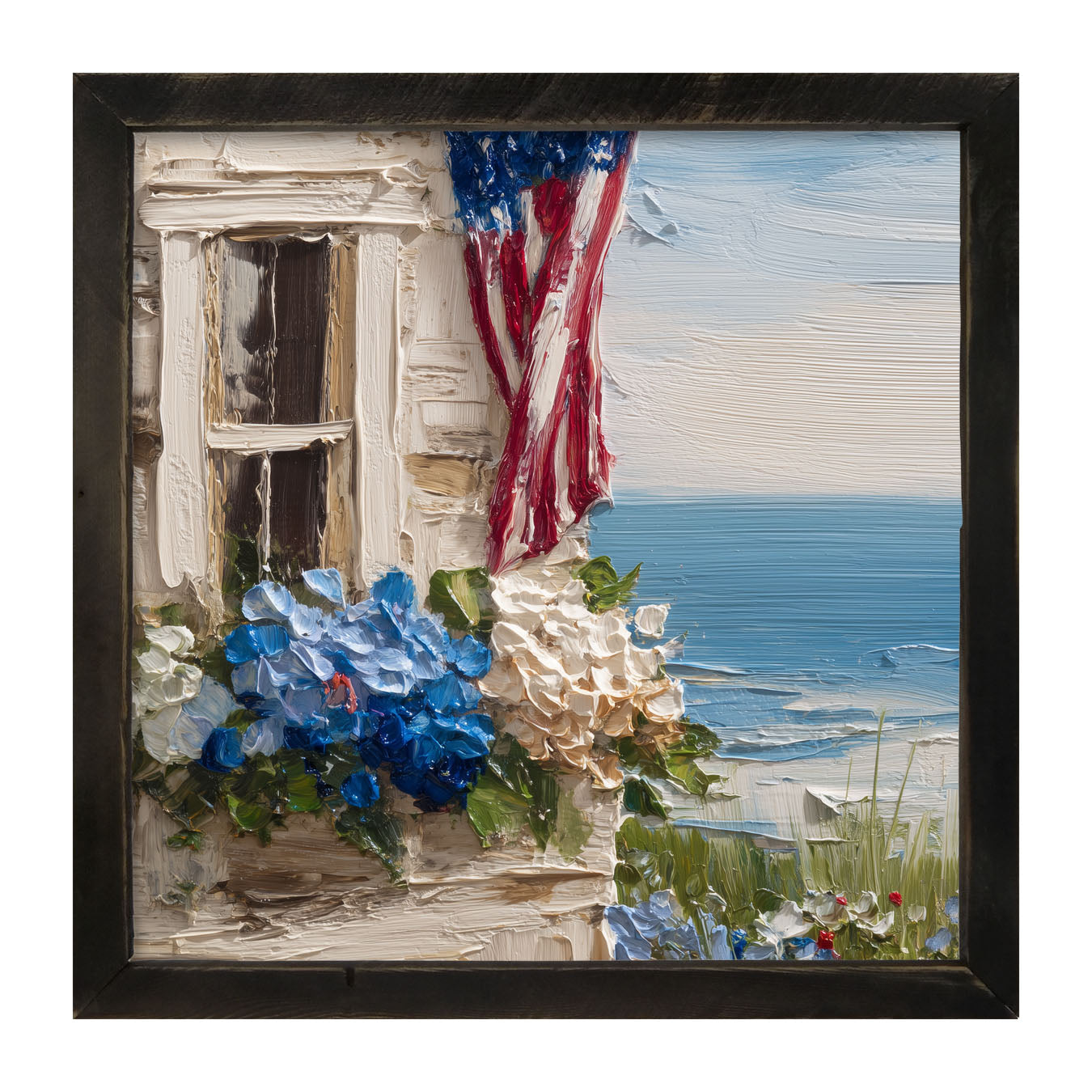Fourth of July at the Beach House - Framed Art