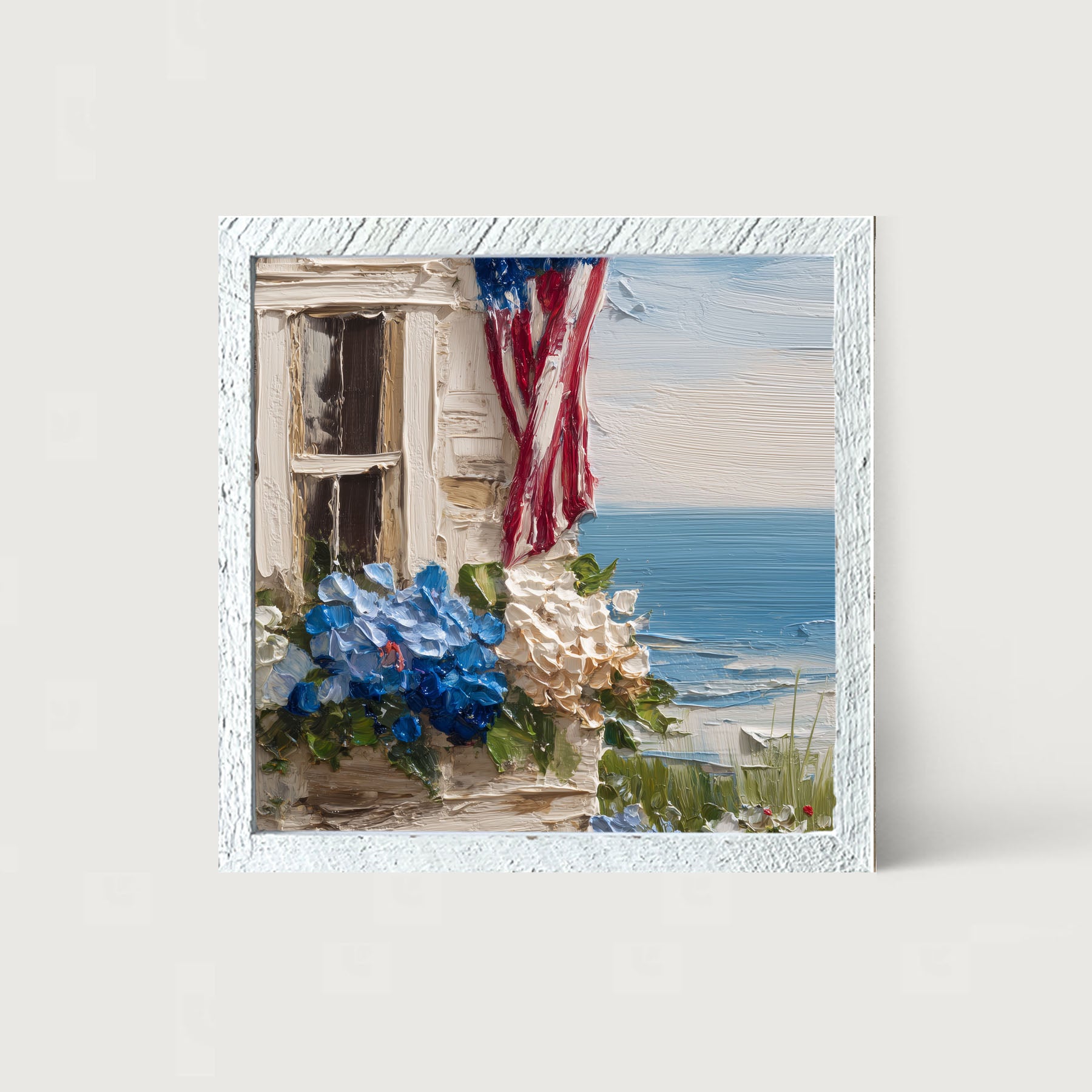 Fourth of July at the Beach House - Framed Art