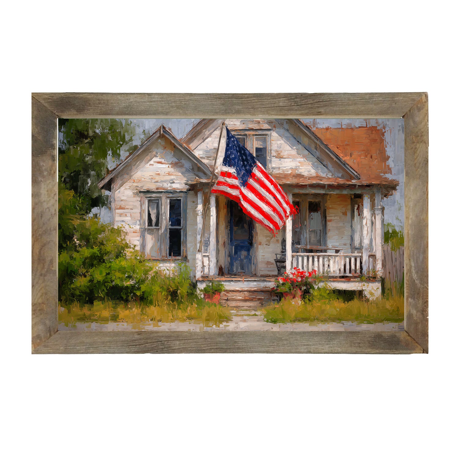 Fourth of July at Home - Framed Art
