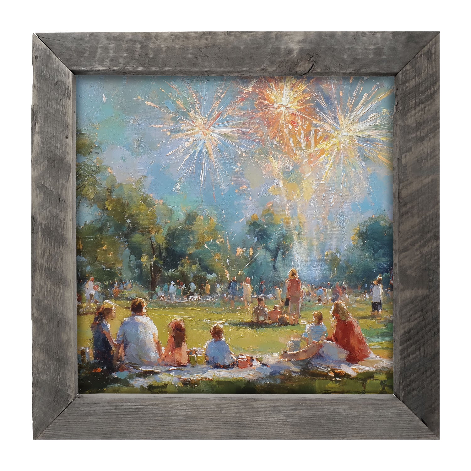 Fireworks and families at the Beach