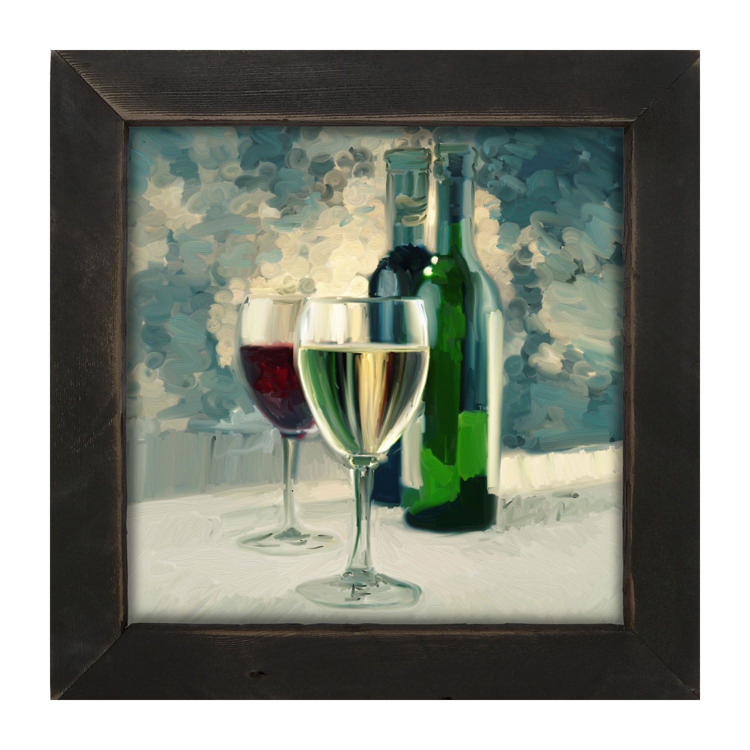 Blue Wine - Framed art