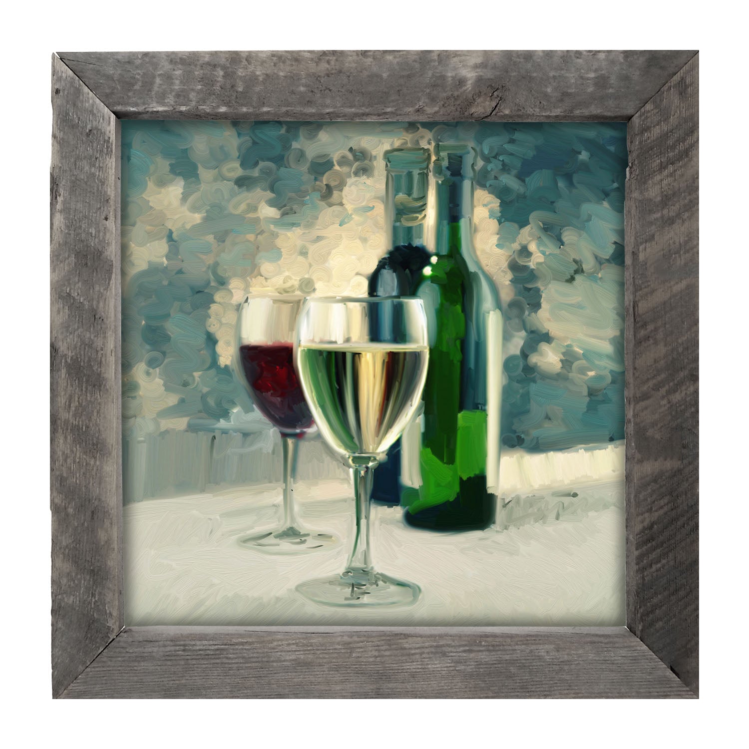 Blue Wine - Framed art
