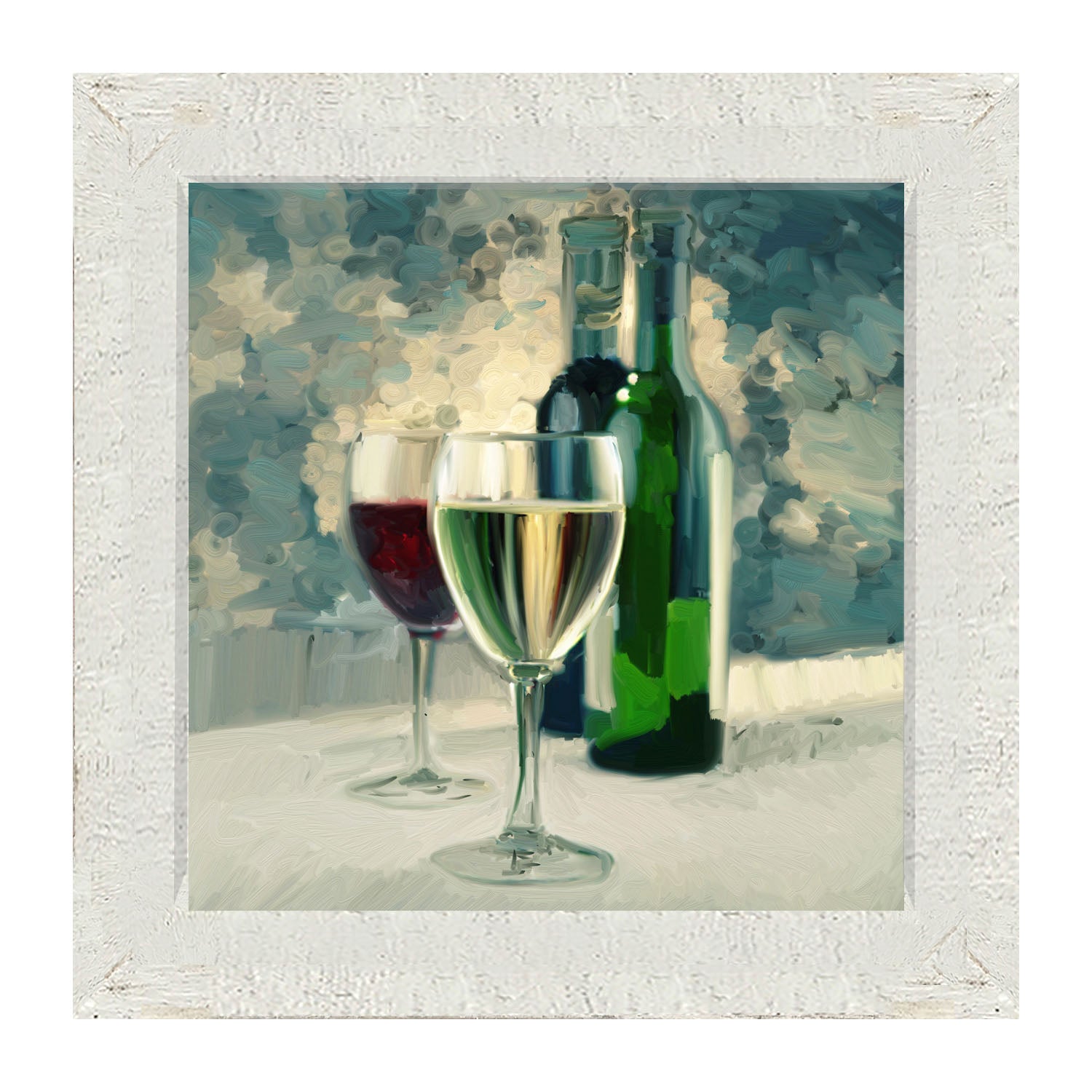 Blue Wine - Framed art