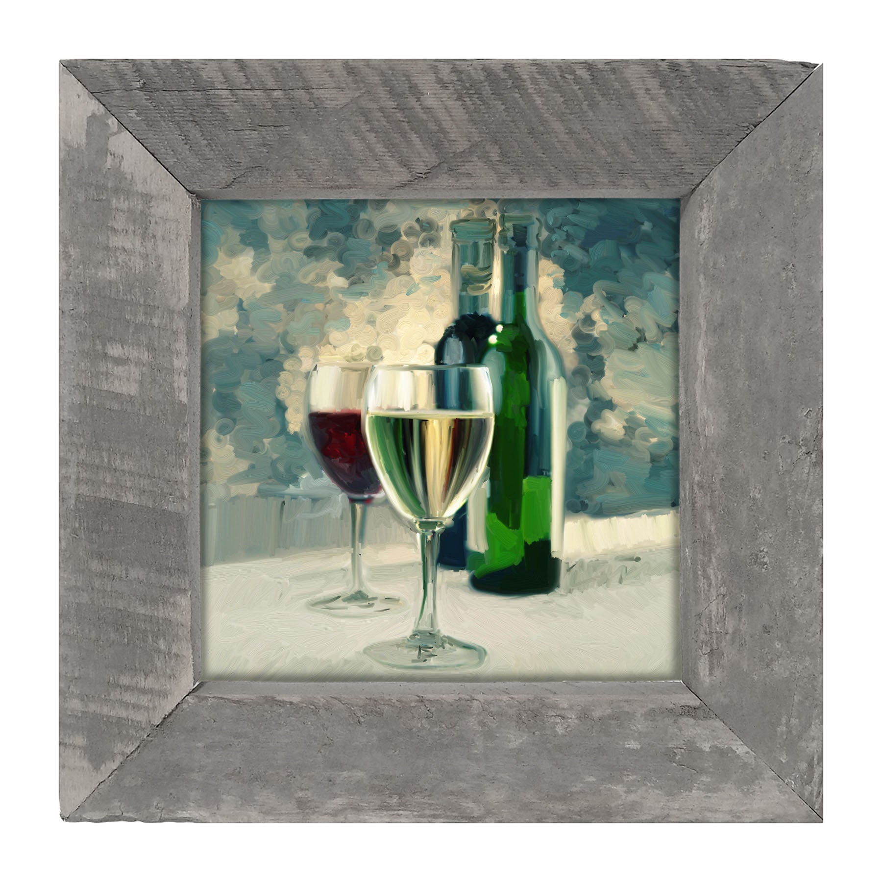 Blue Wine - Framed art