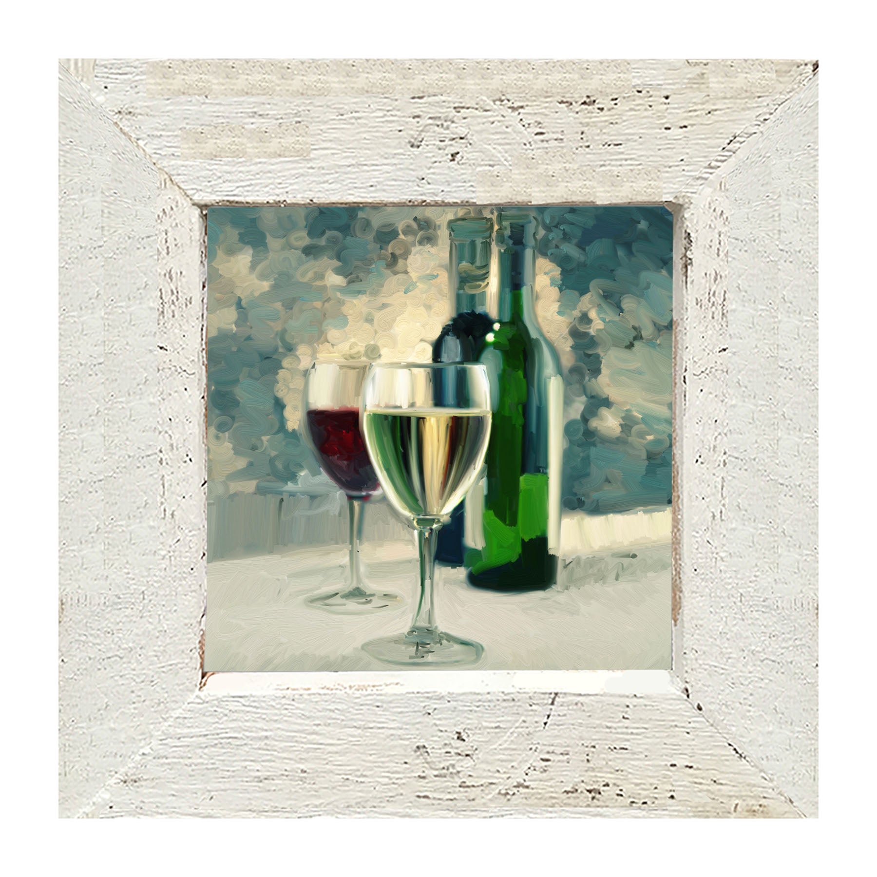 Blue Wine - Framed art