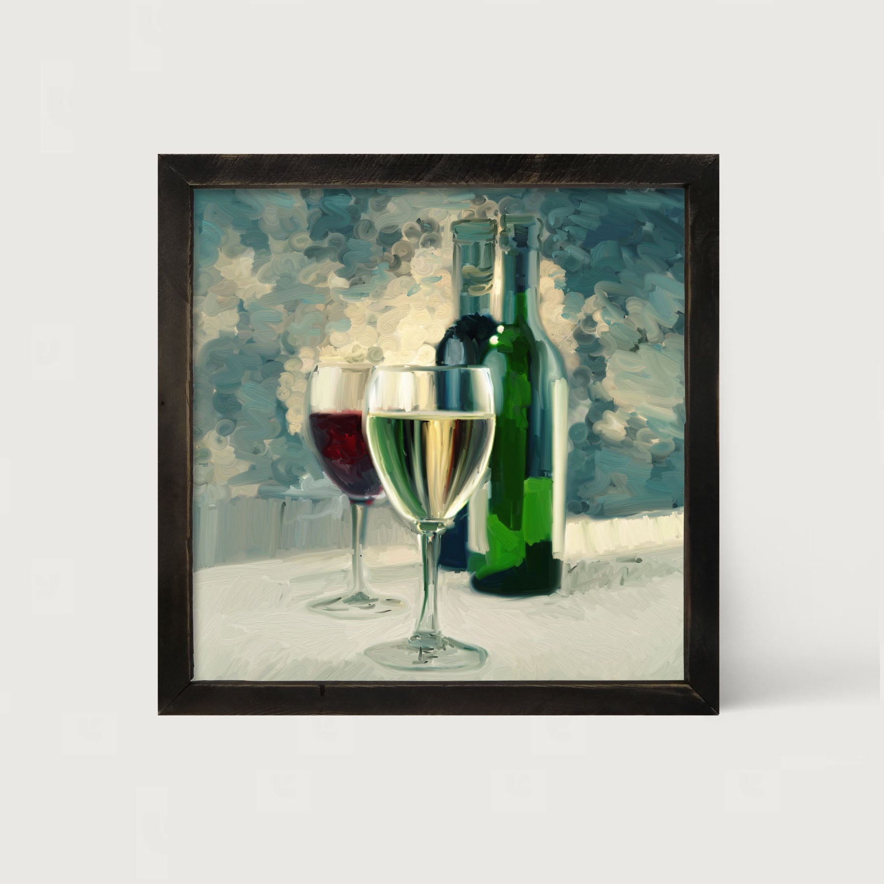 Blue Wine - Framed art