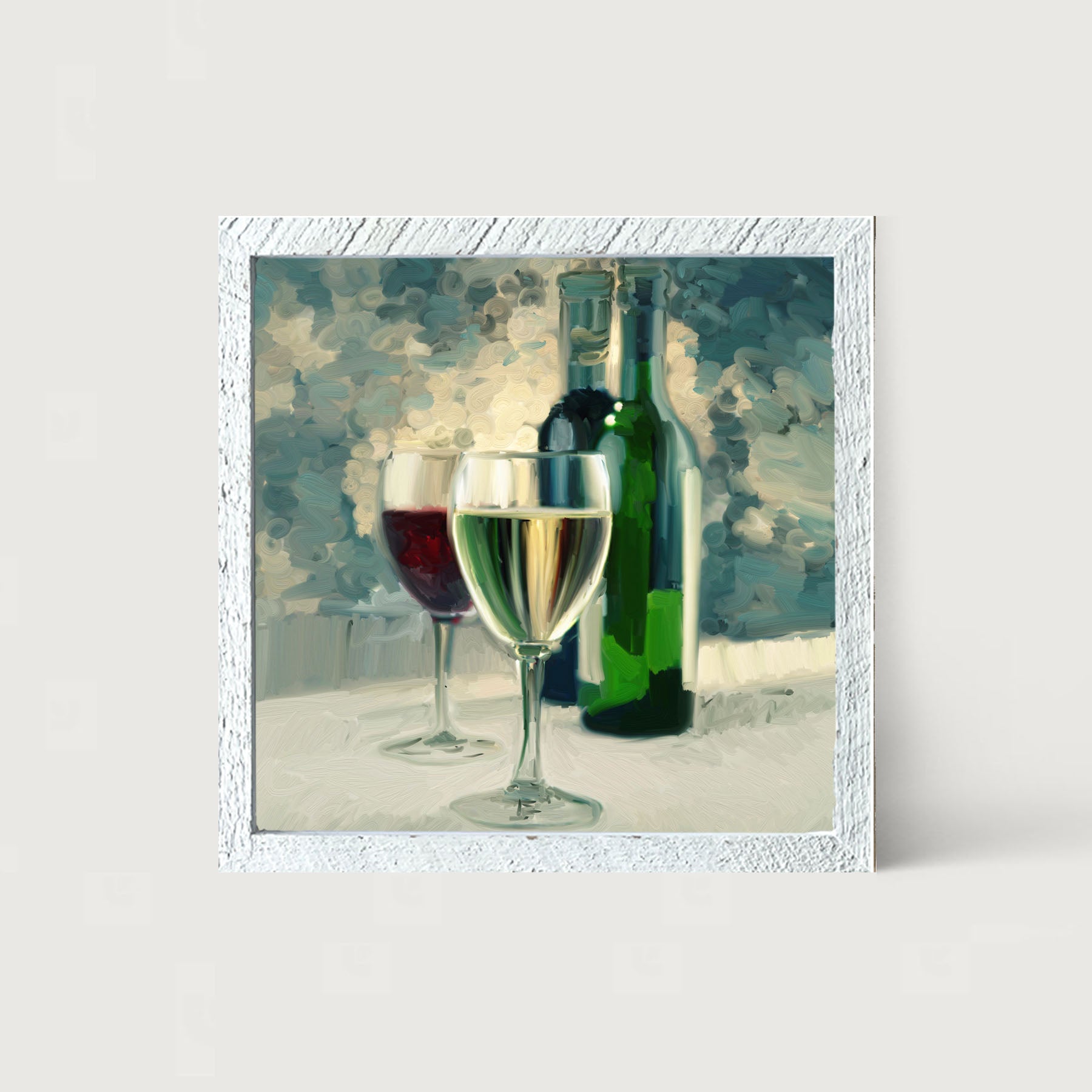 Blue Wine - Framed art