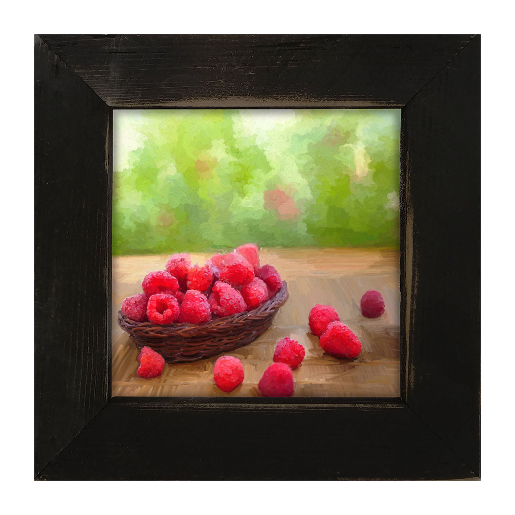 Bowl of Raspberries - Framed art