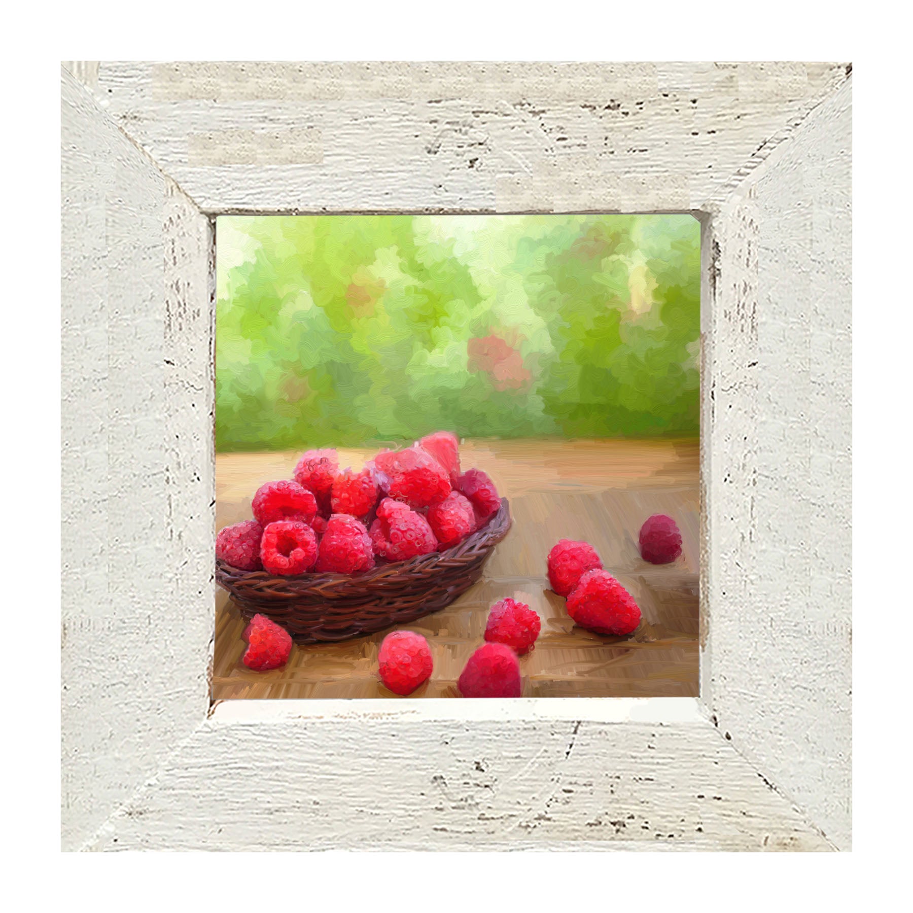 Bowl of Raspberries - Framed art