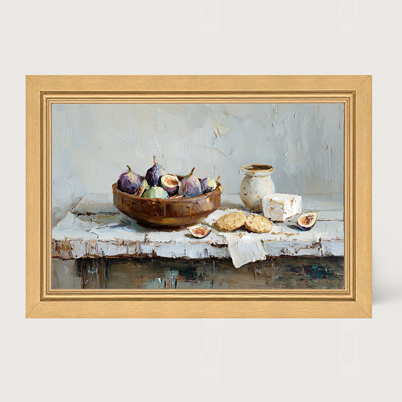Sideboard Still Life - Figs and Cheese