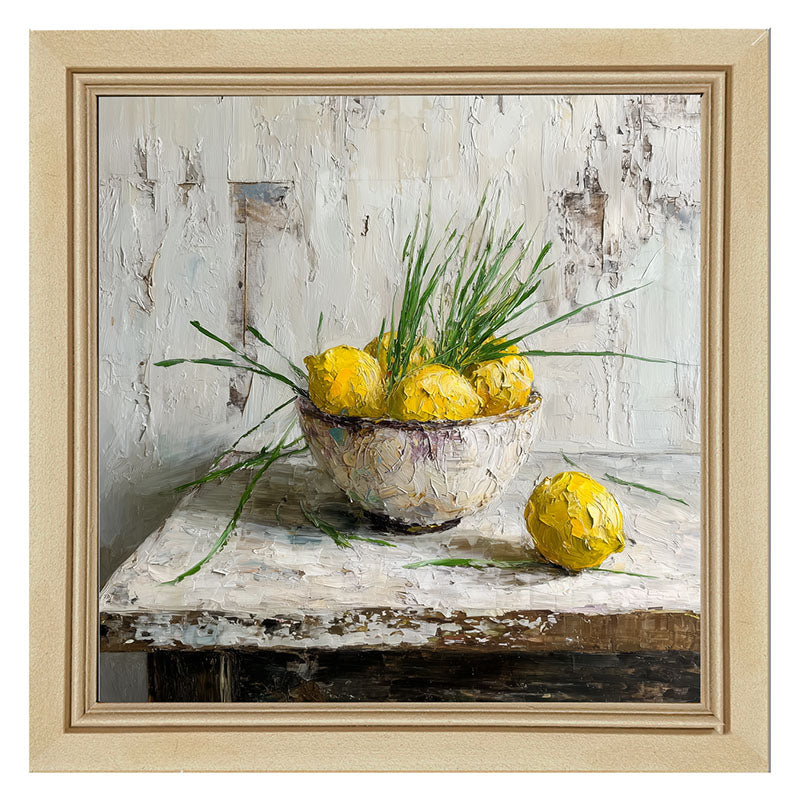 Sideboard Still Life - Bowl of Lemons