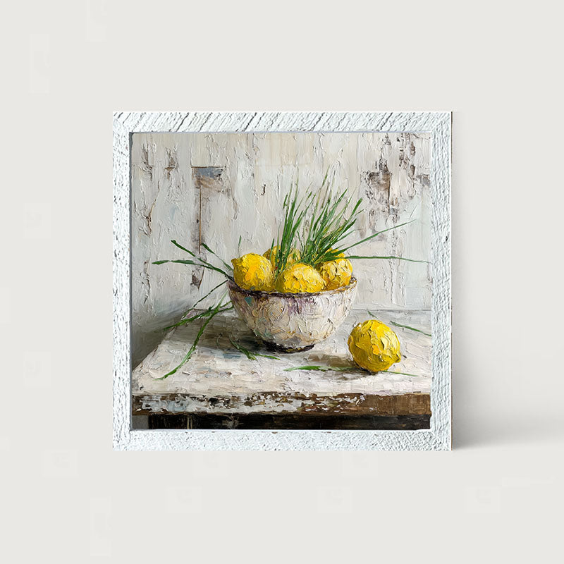 Sideboard Still Life - Bowl of Lemons