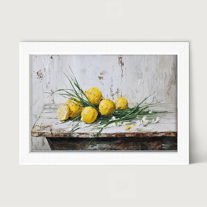 Sideboard Still Life - A Bunch of Lemons