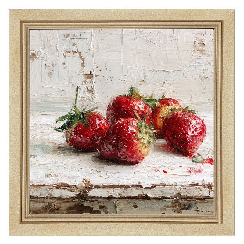 Sideboard Still Life - Five Strawberries
