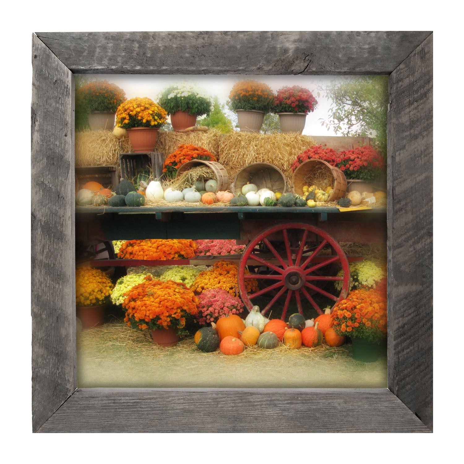 Autumn Wagon - Framed Art