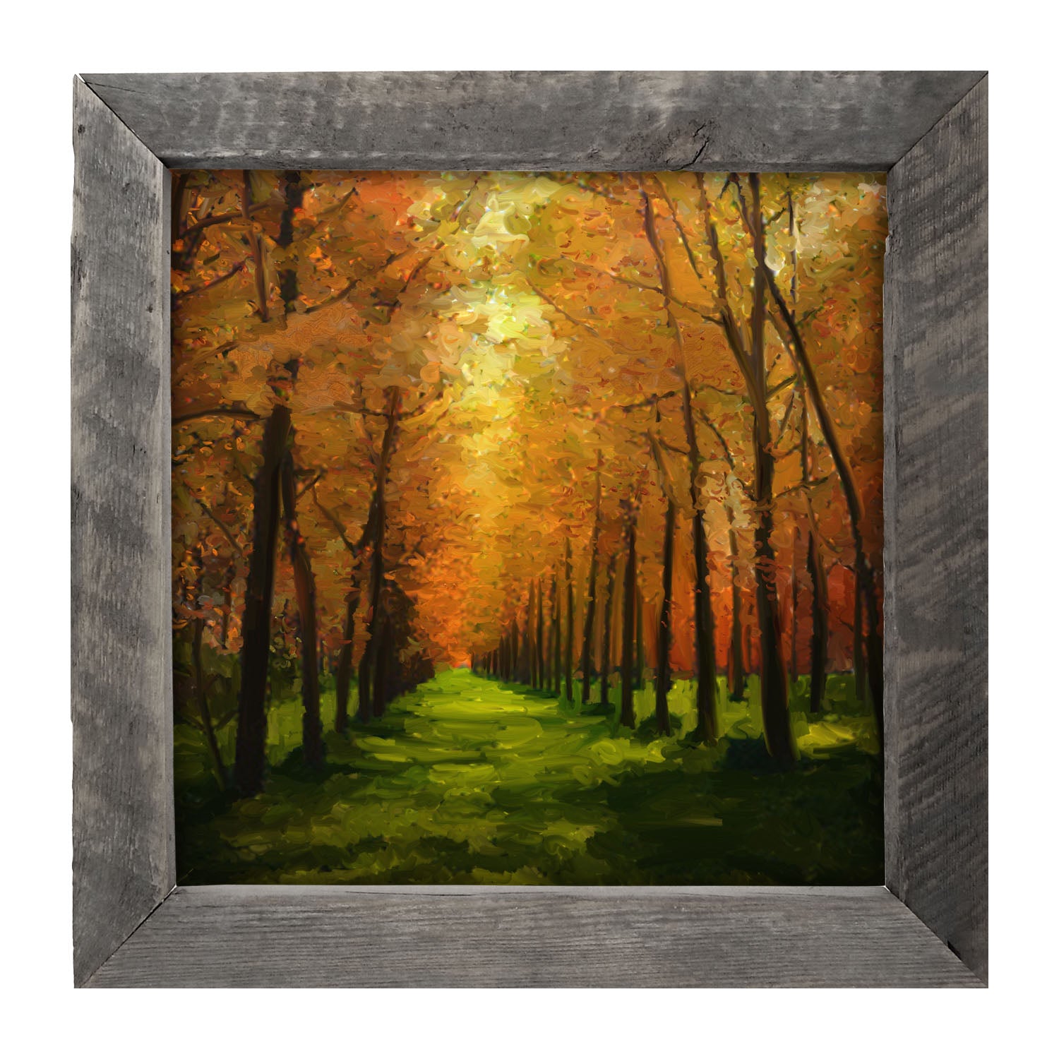Green path - Framed art