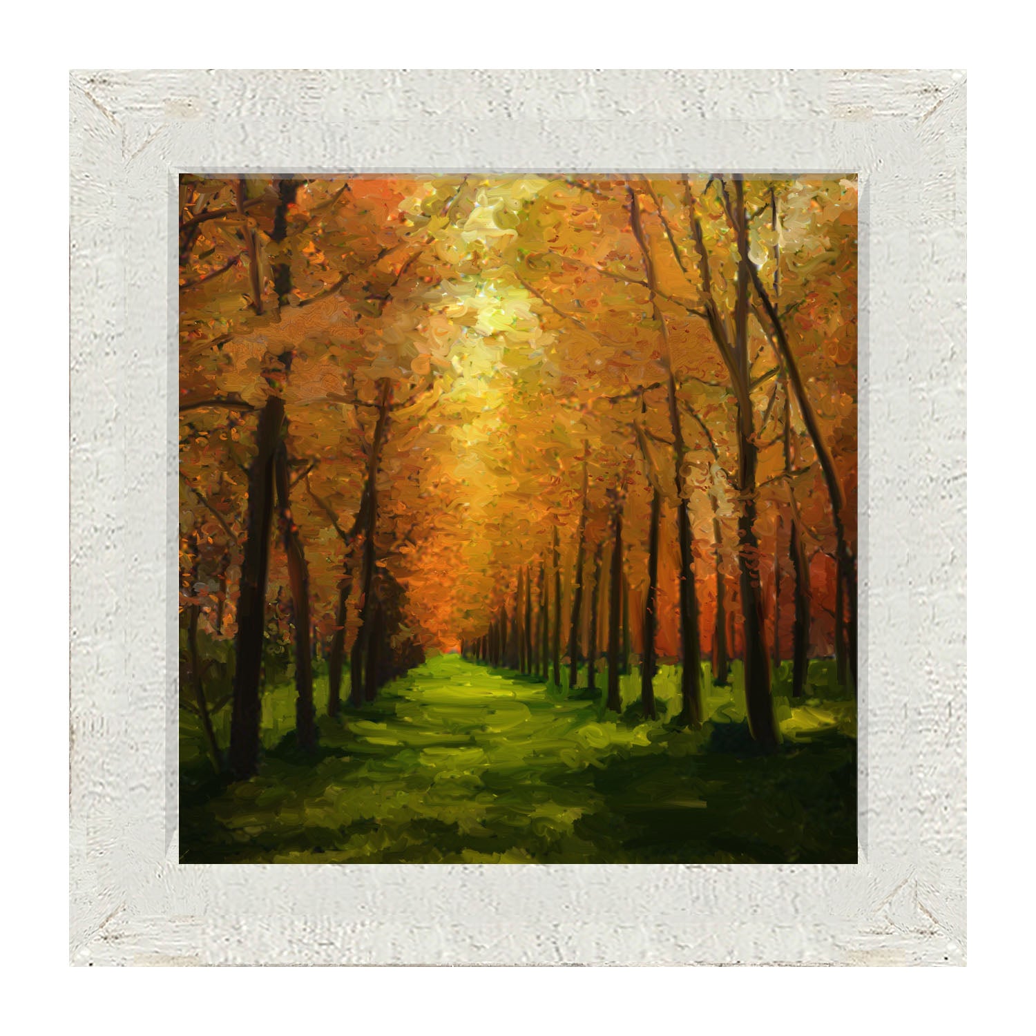 Green path - Framed art