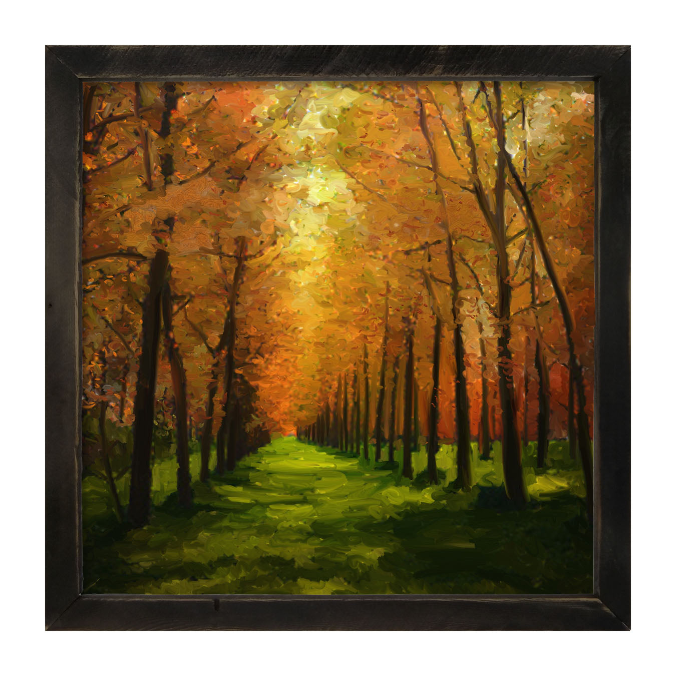 Green path - Framed art
