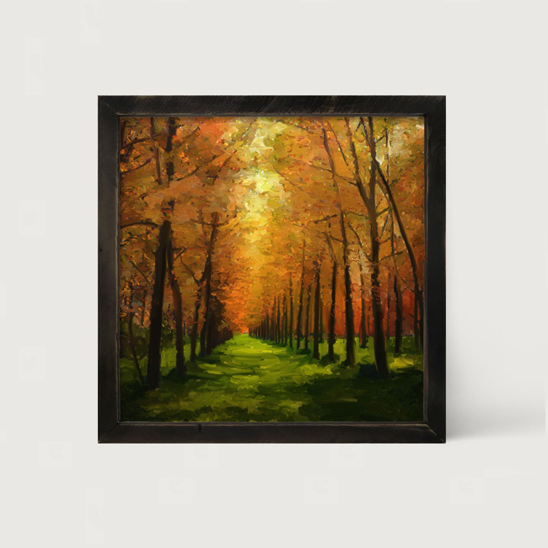 Green path - Framed art