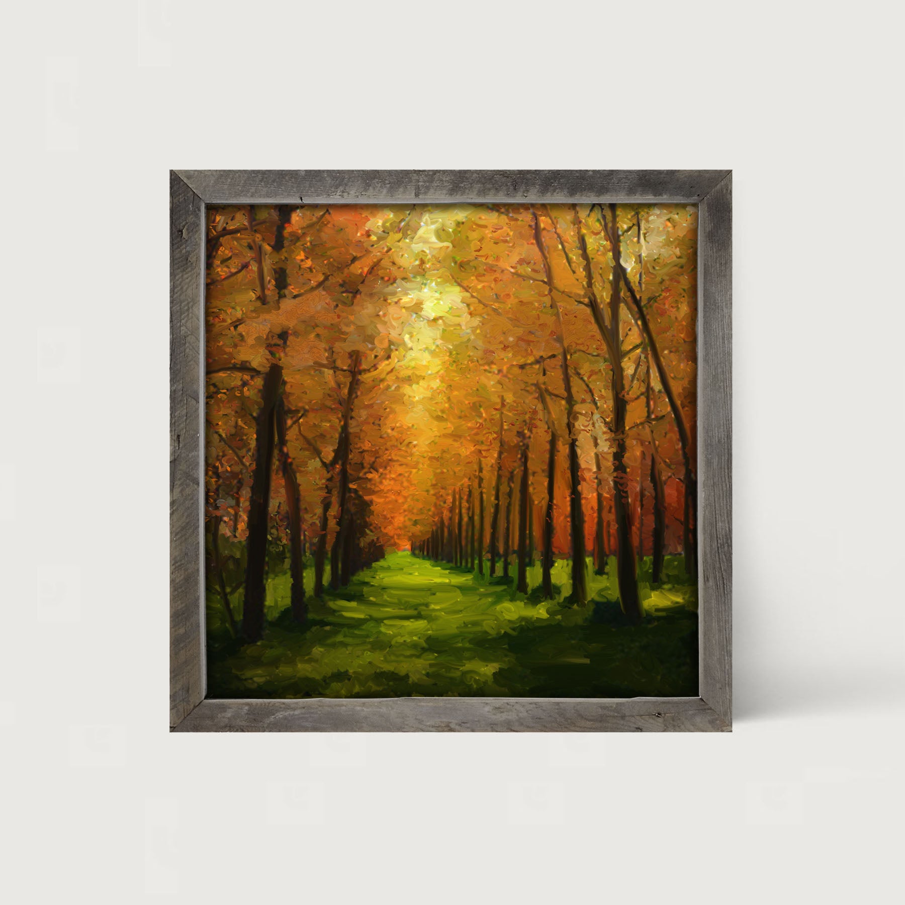Green path - Framed art