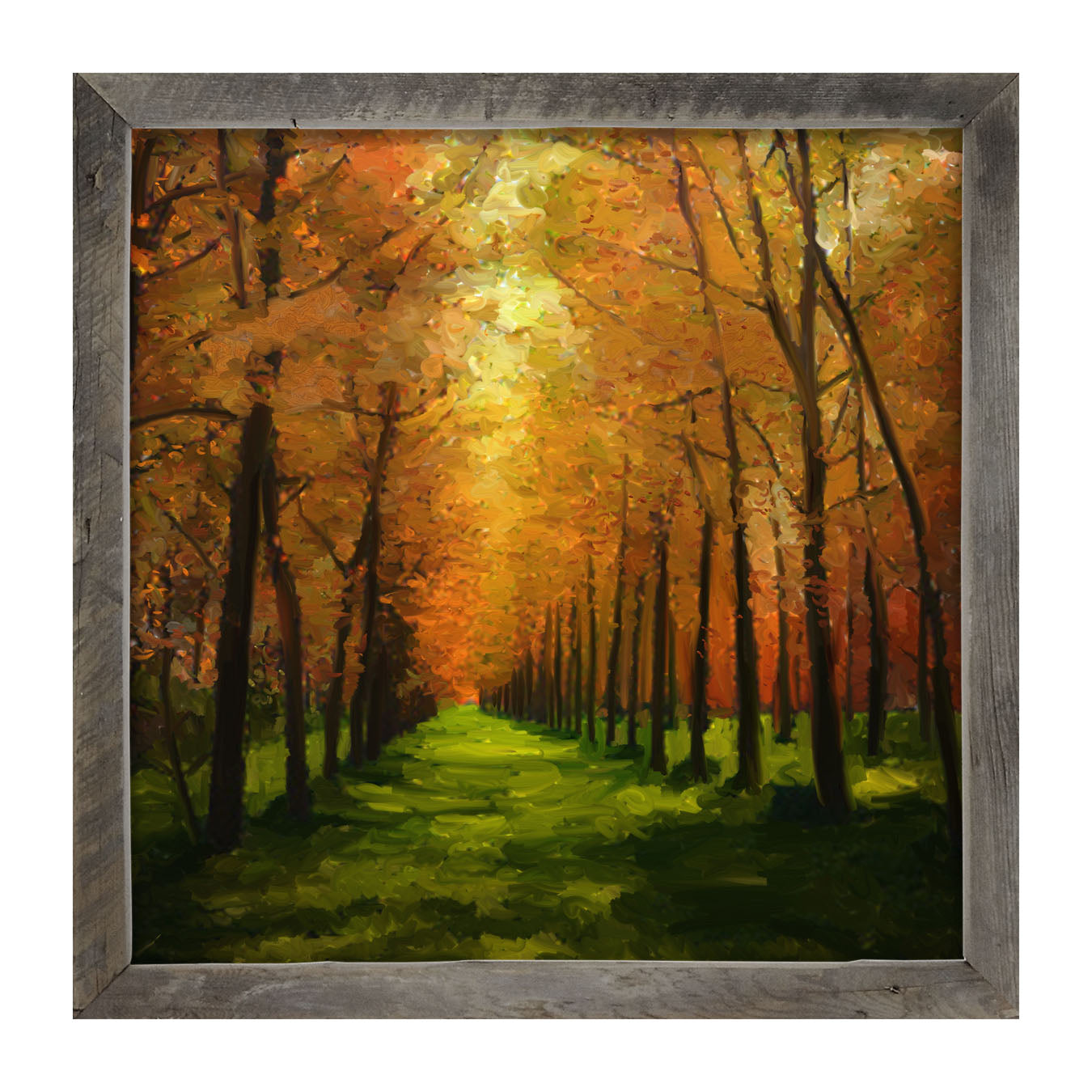 Green path - Framed art