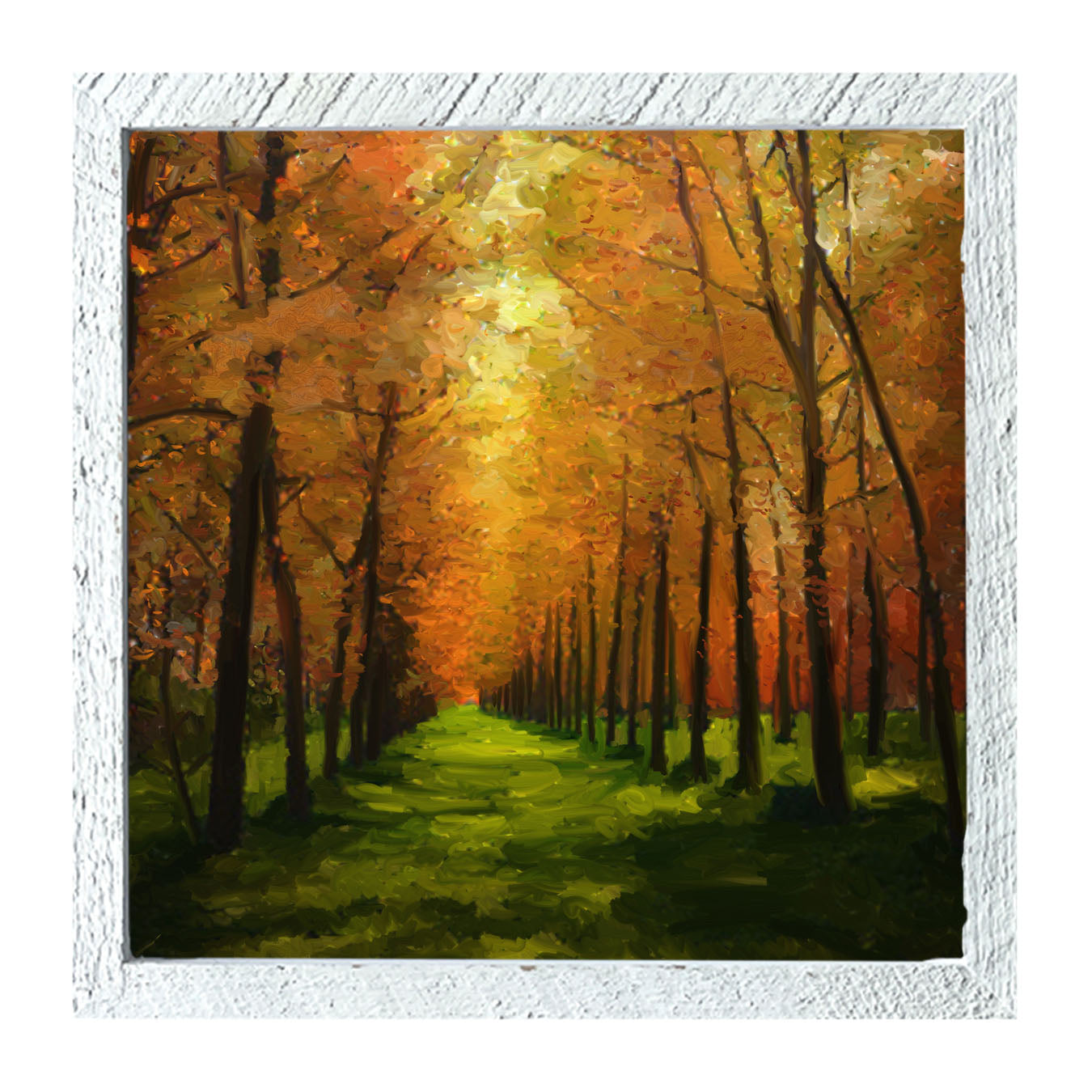 Green path - Framed art