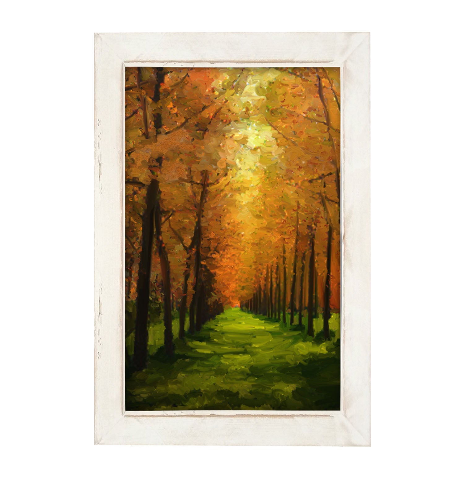 Green path - Framed art