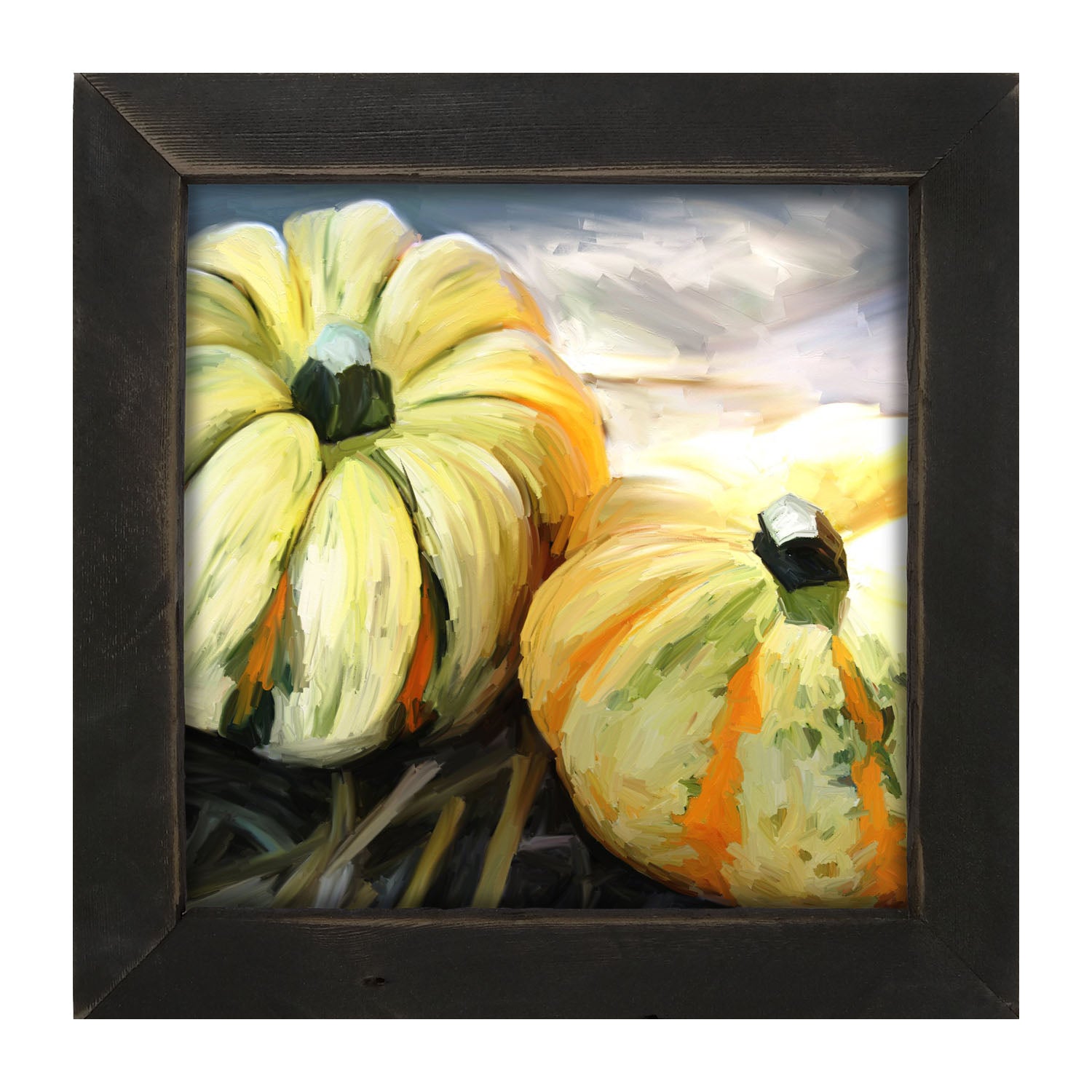 Funky Pumpkins - Framed art