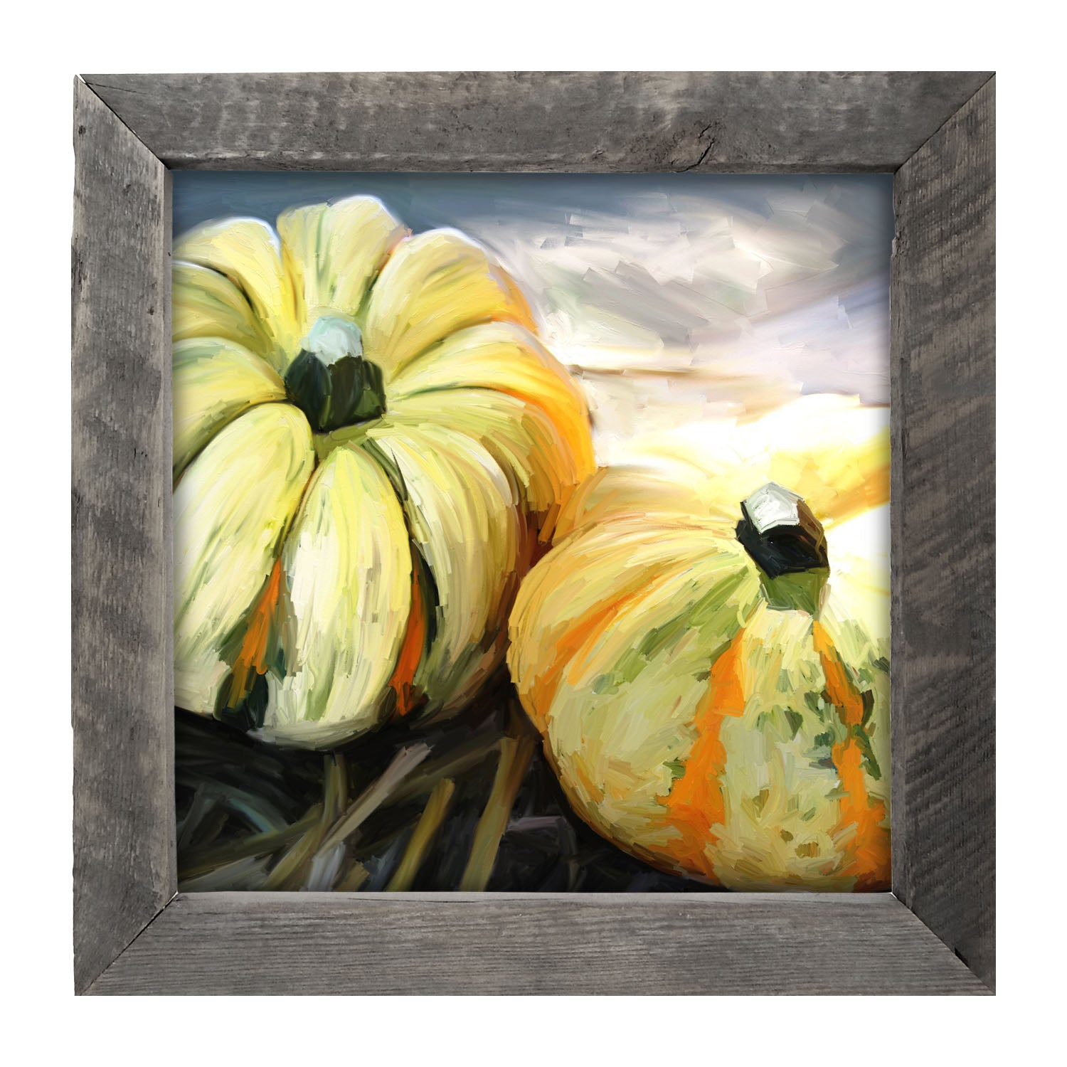 Funky Pumpkins - Framed art