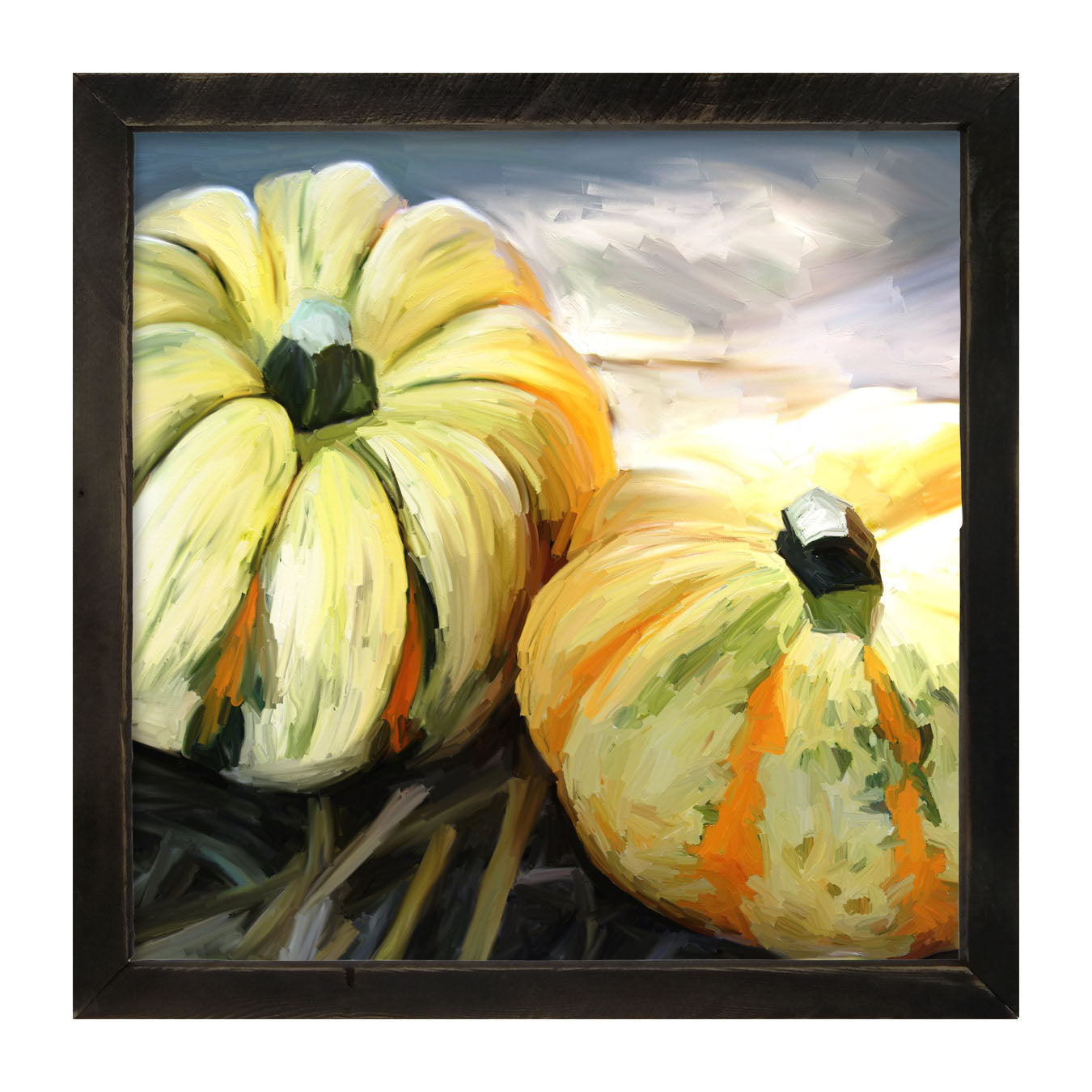 Funky Pumpkins - Framed art