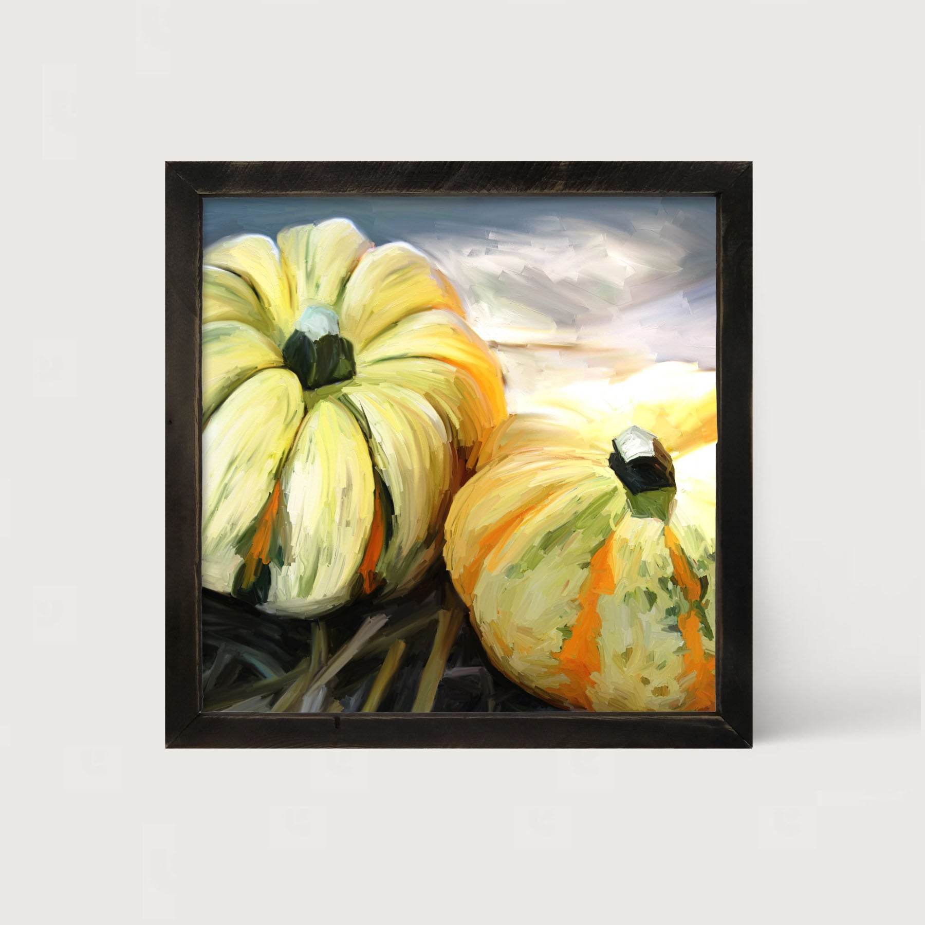 Funky Pumpkins - Framed art