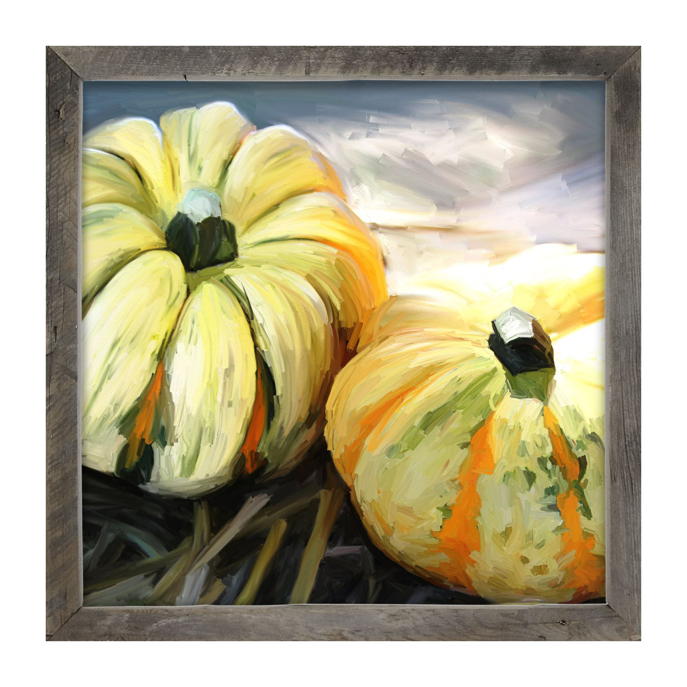 Funky Pumpkins - Framed art
