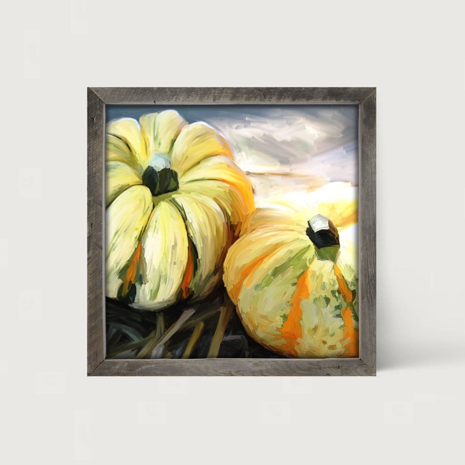Funky Pumpkins - Framed art