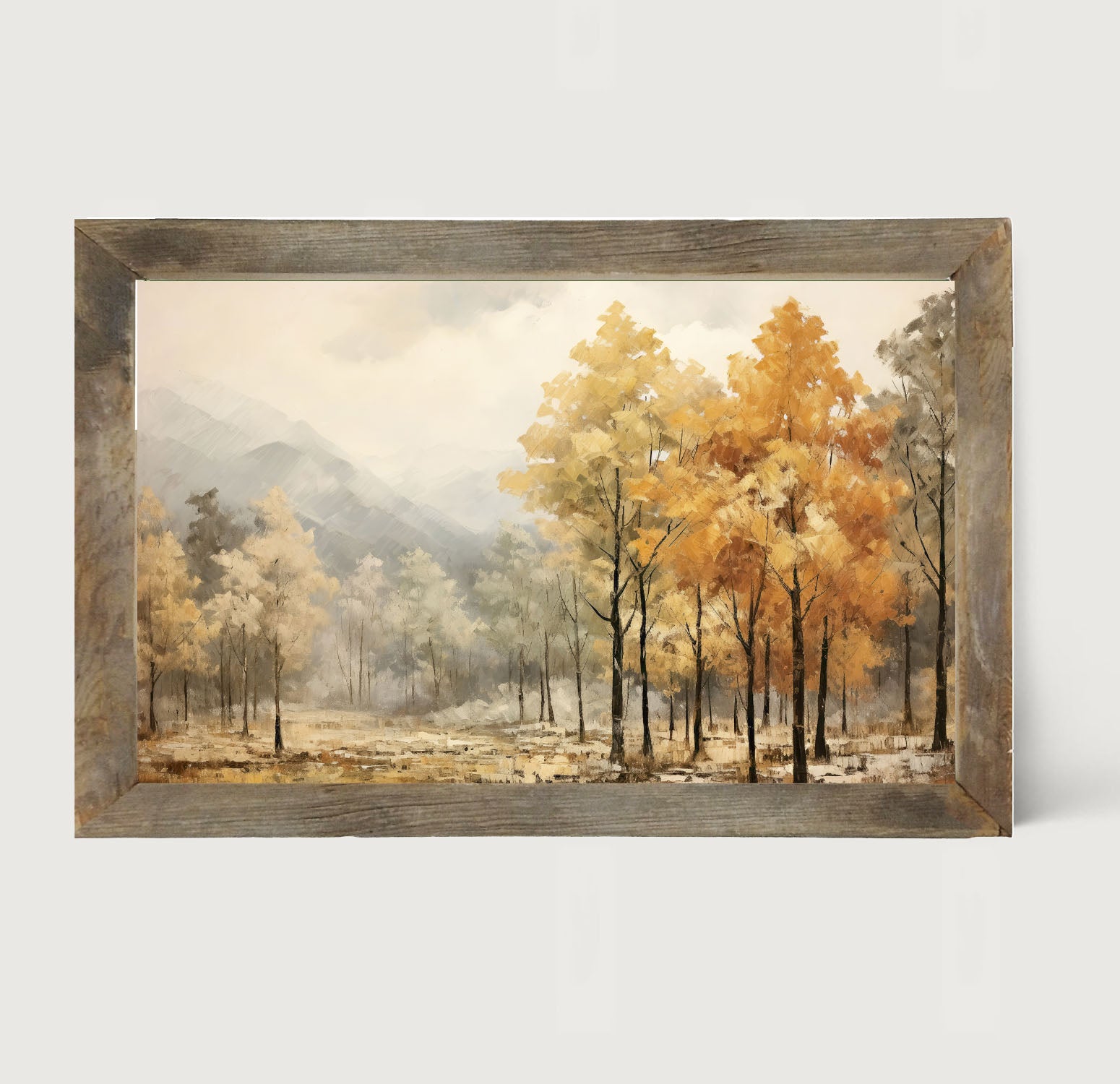 Autumn woods - Framed art