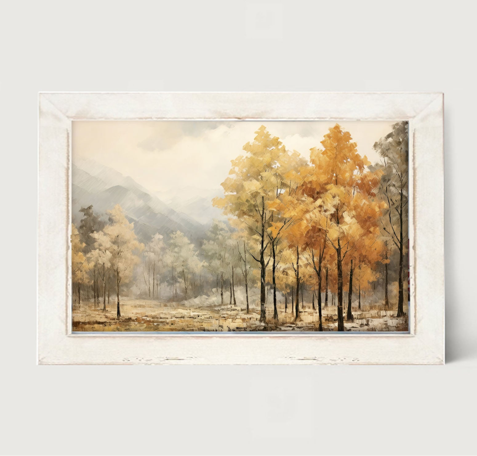 Autumn woods - Framed art