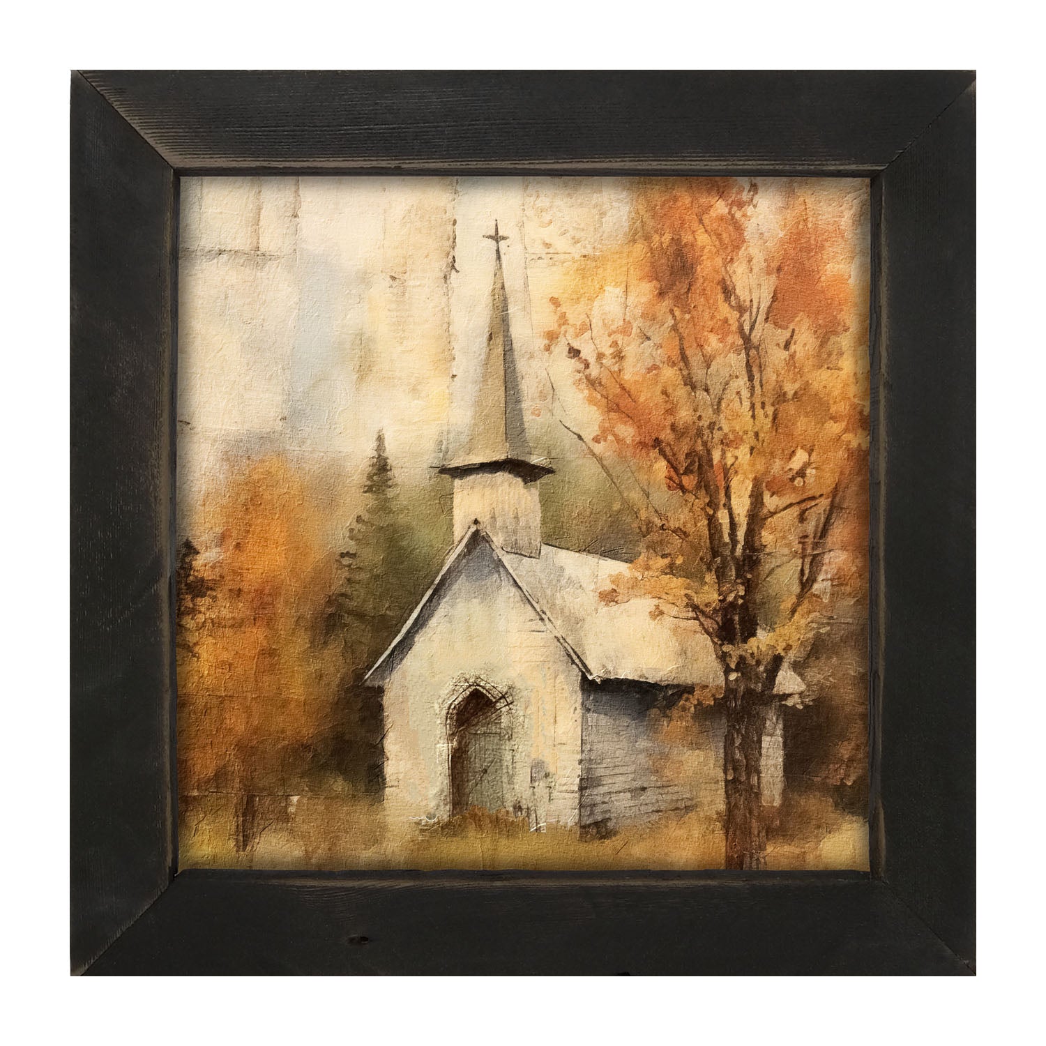 Autumn Church 4 - Framed Art