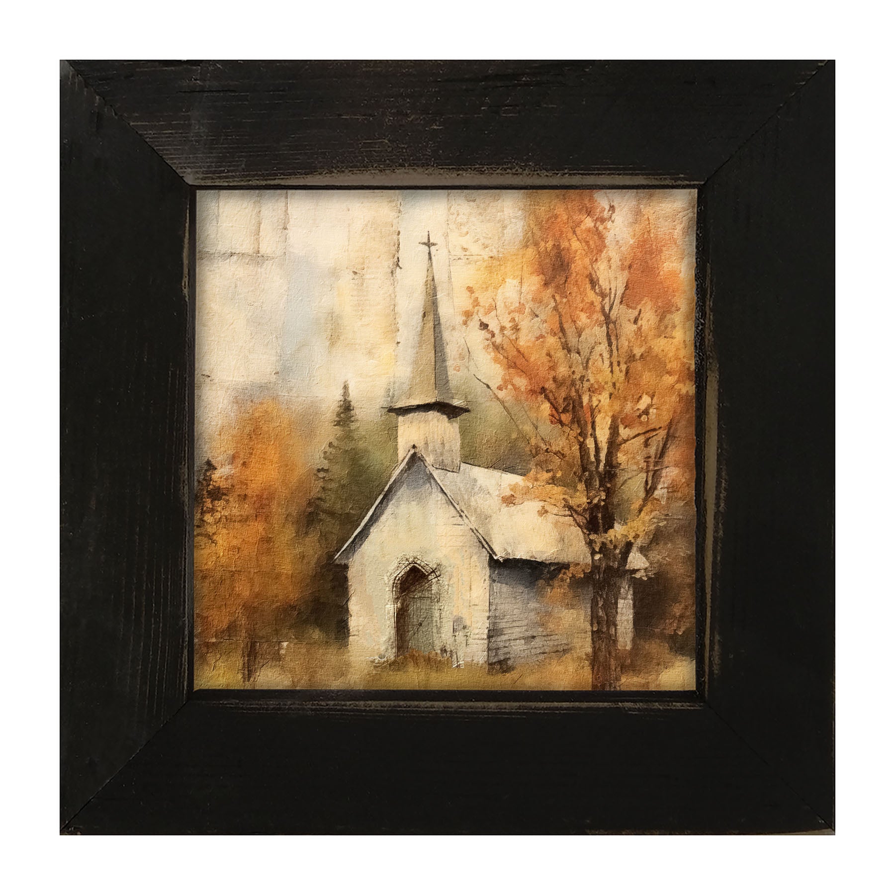 Autumn Church 4 - Framed Art