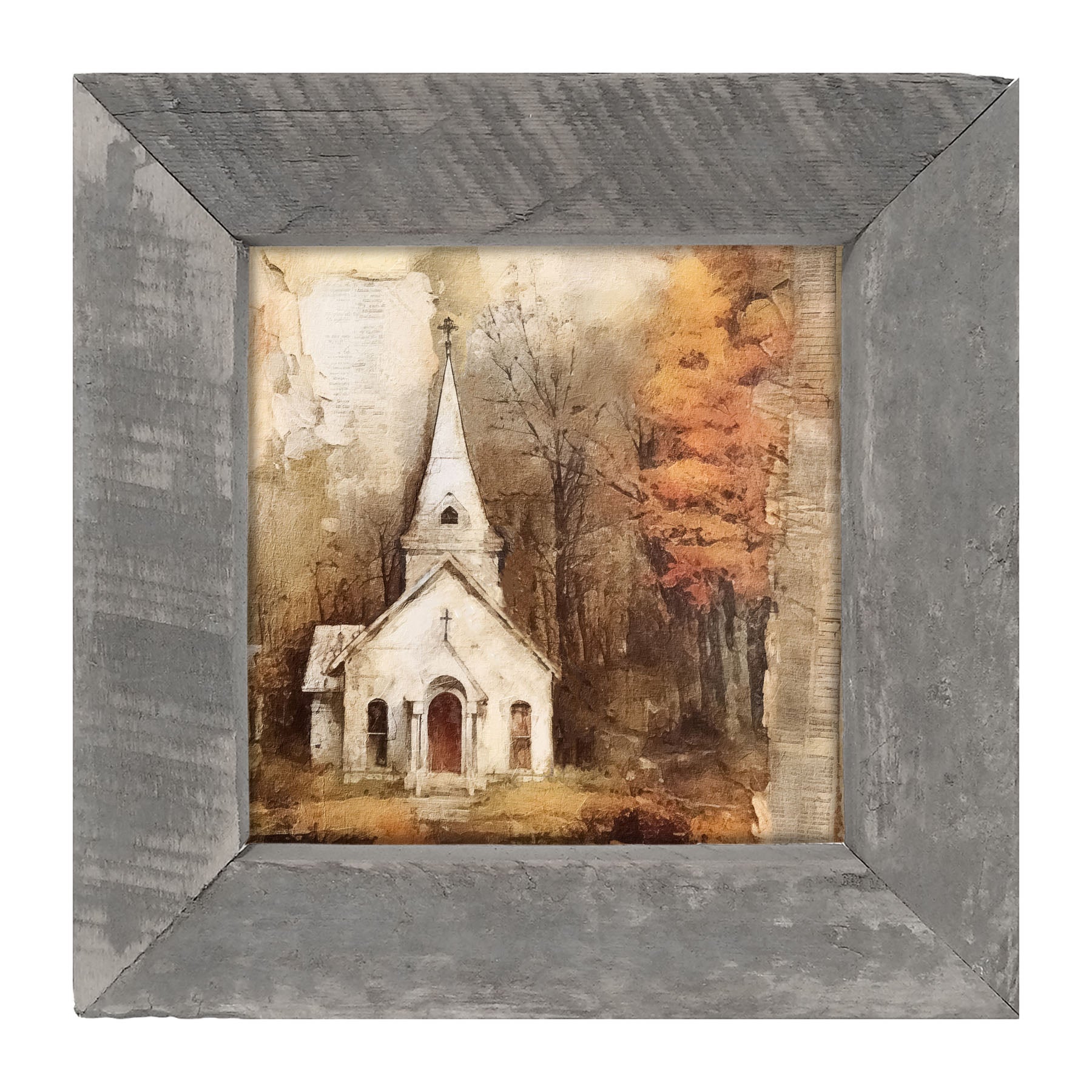 Autumn Church 6 - Framed Art