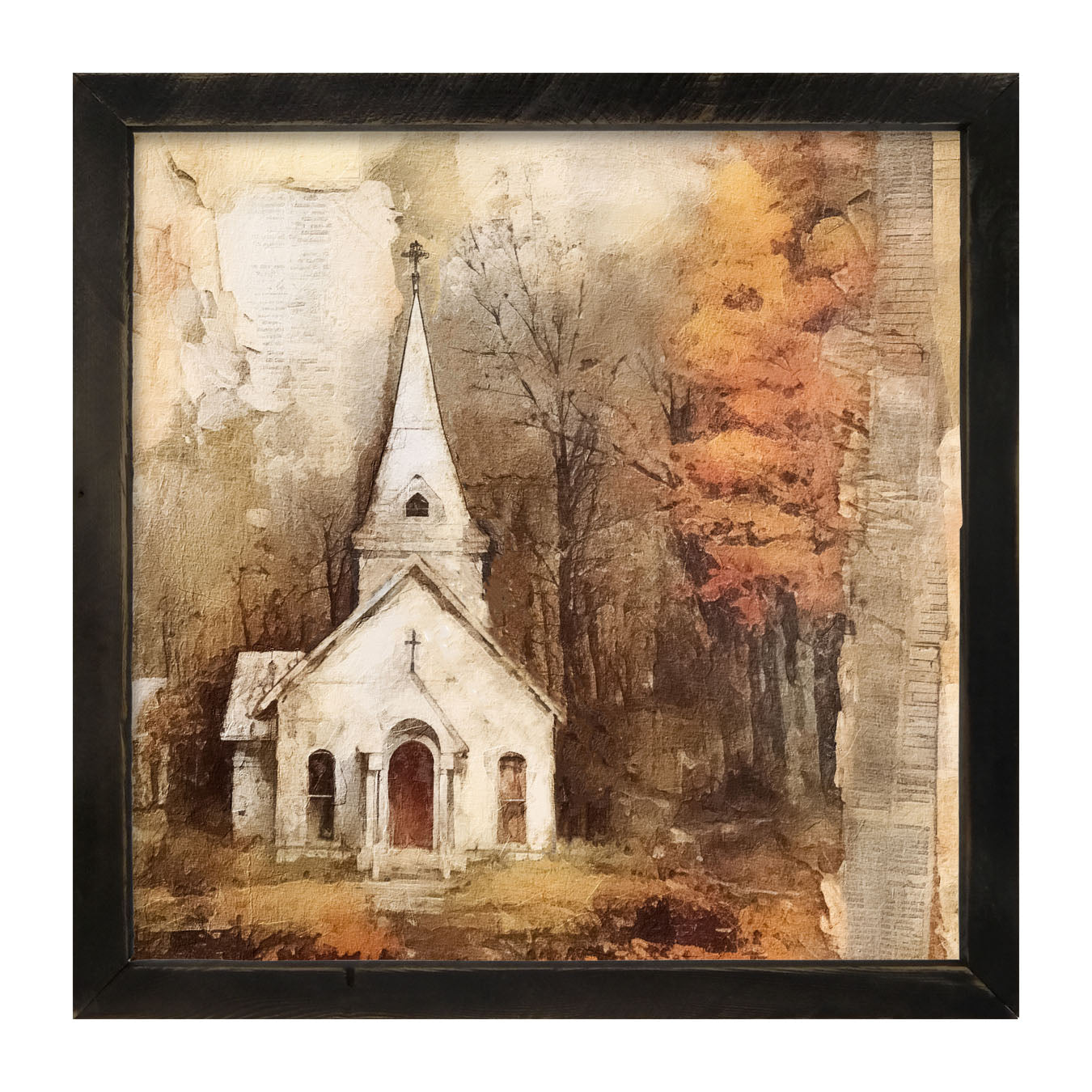 Autumn Church 6 - Framed Art