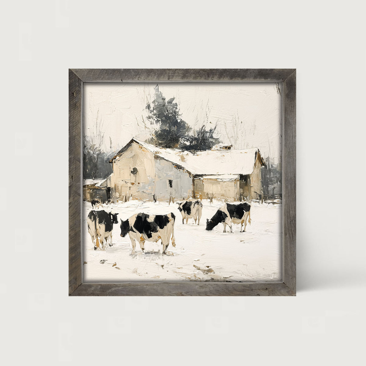 Cows in the Snow