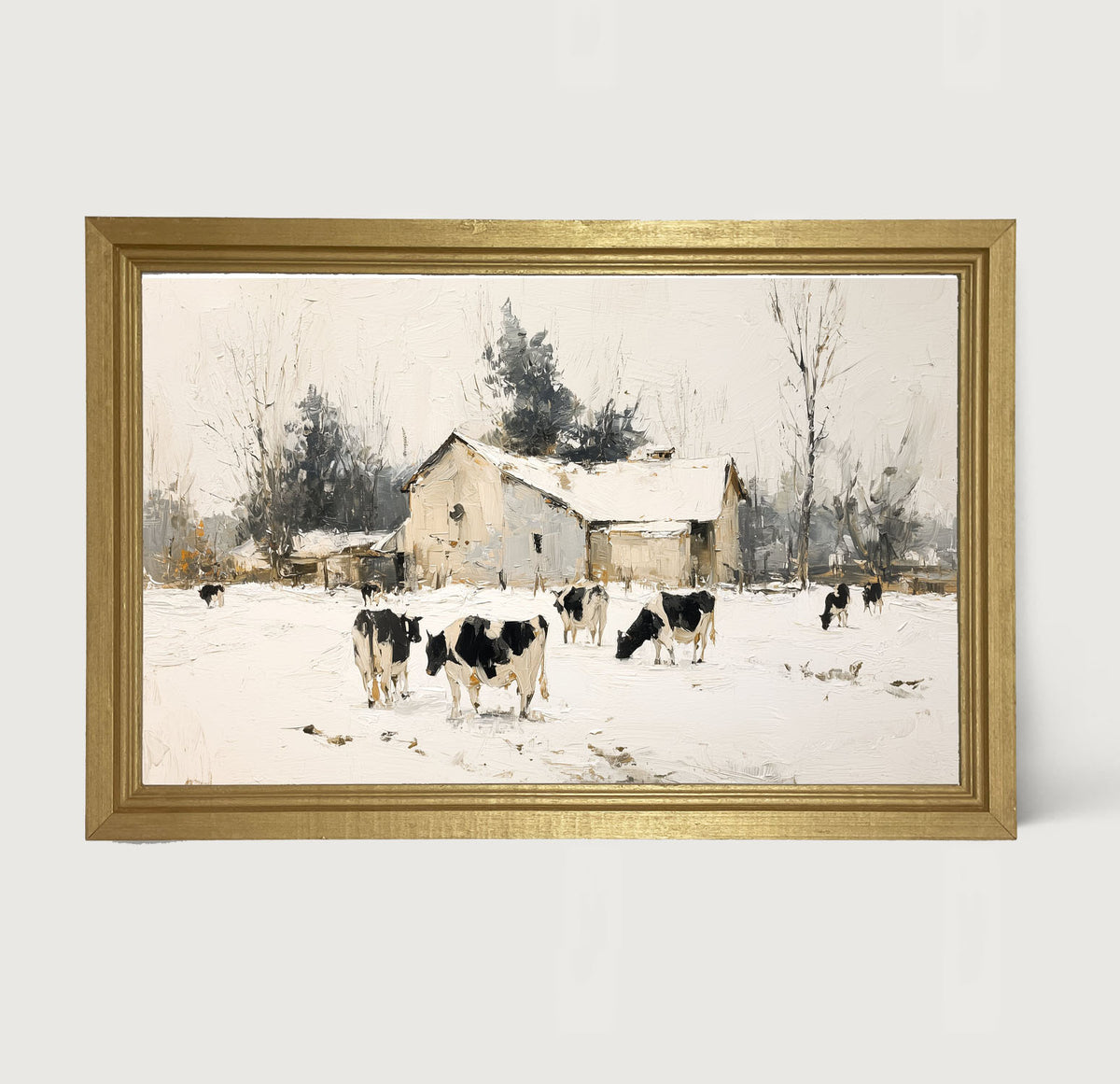 Cows in the Snow