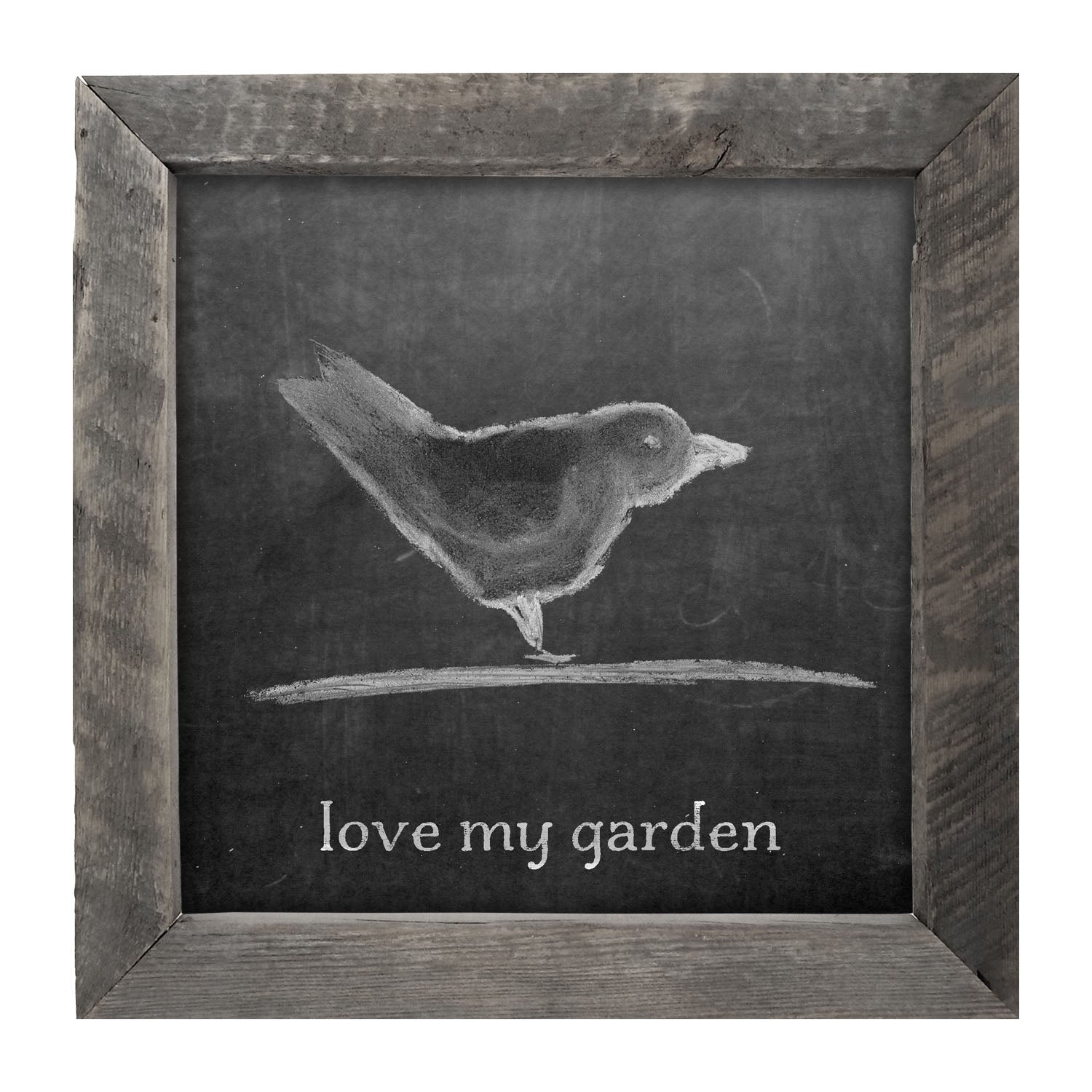 Chalk Love My Garden - Framed art