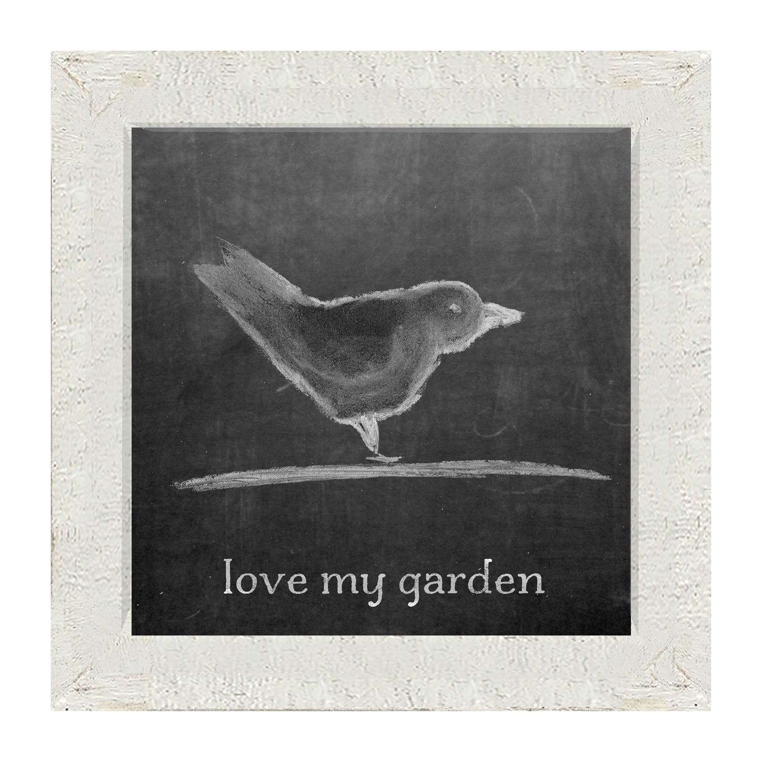 Chalk Love My Garden - Framed art