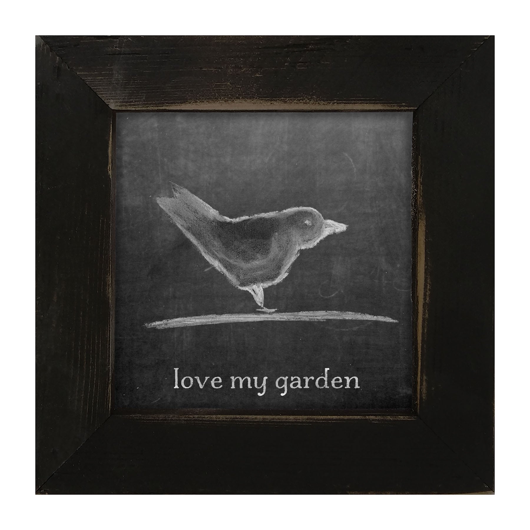 Chalk Love My Garden - Framed art