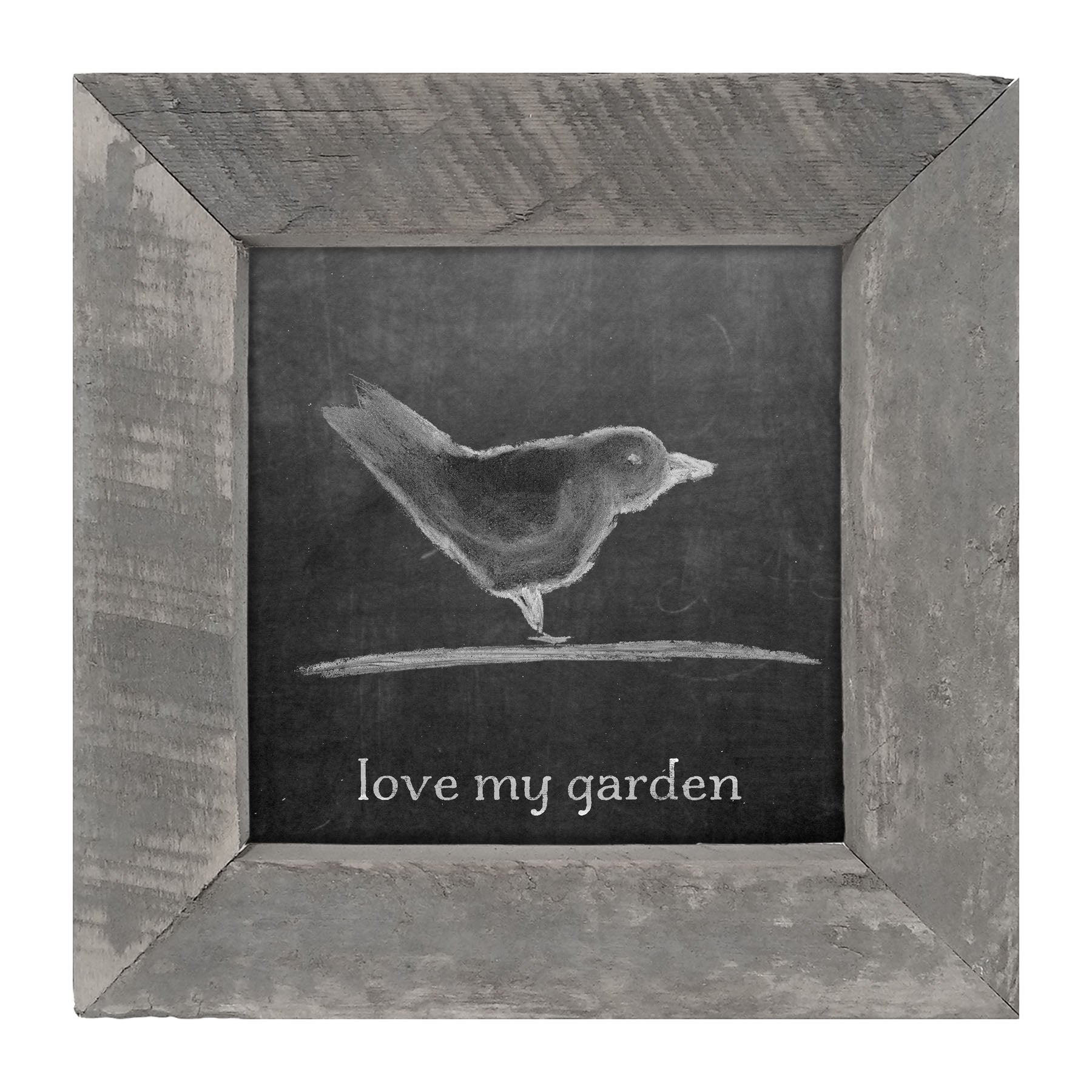 Chalk Love My Garden - Framed art