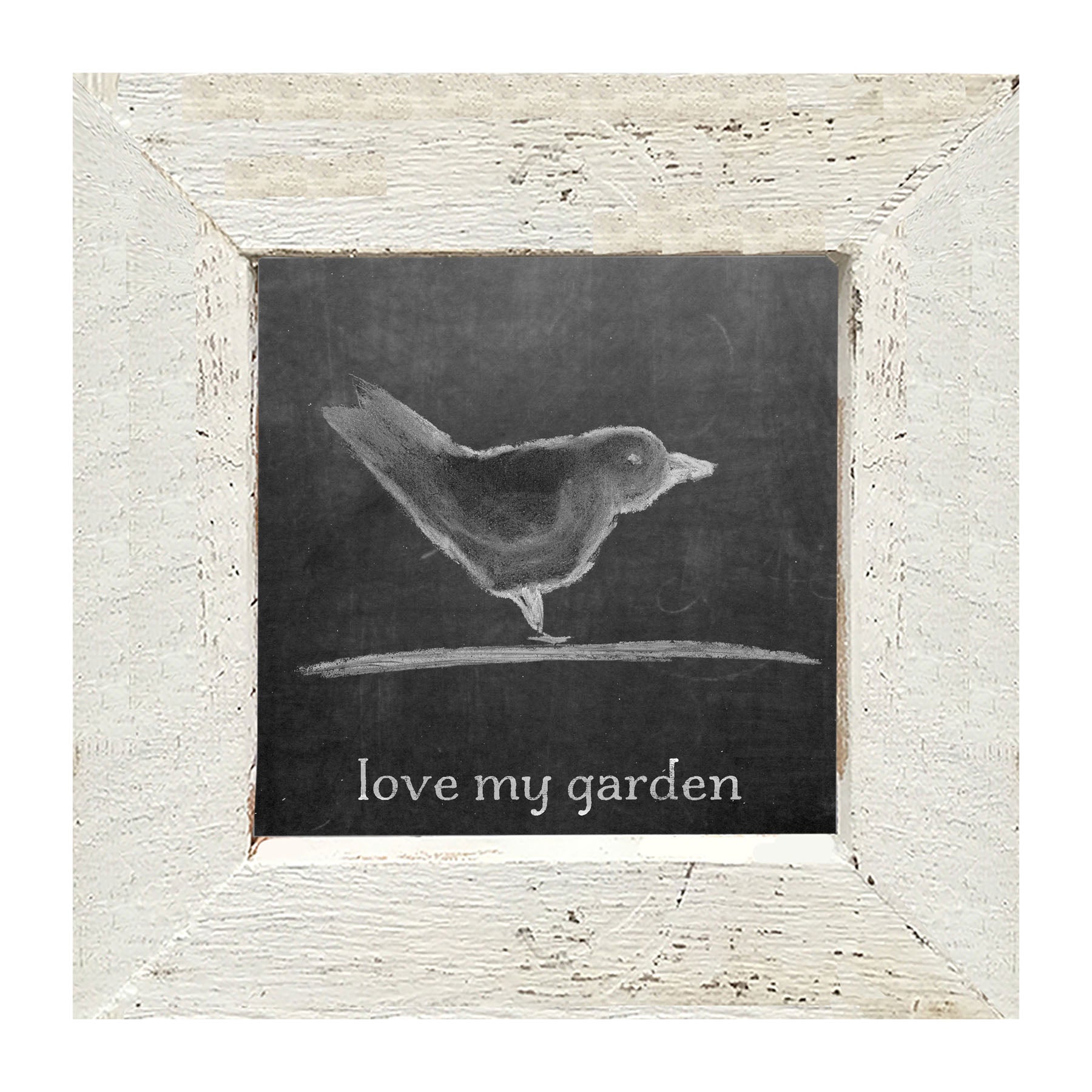 Chalk Love My Garden - Framed art
