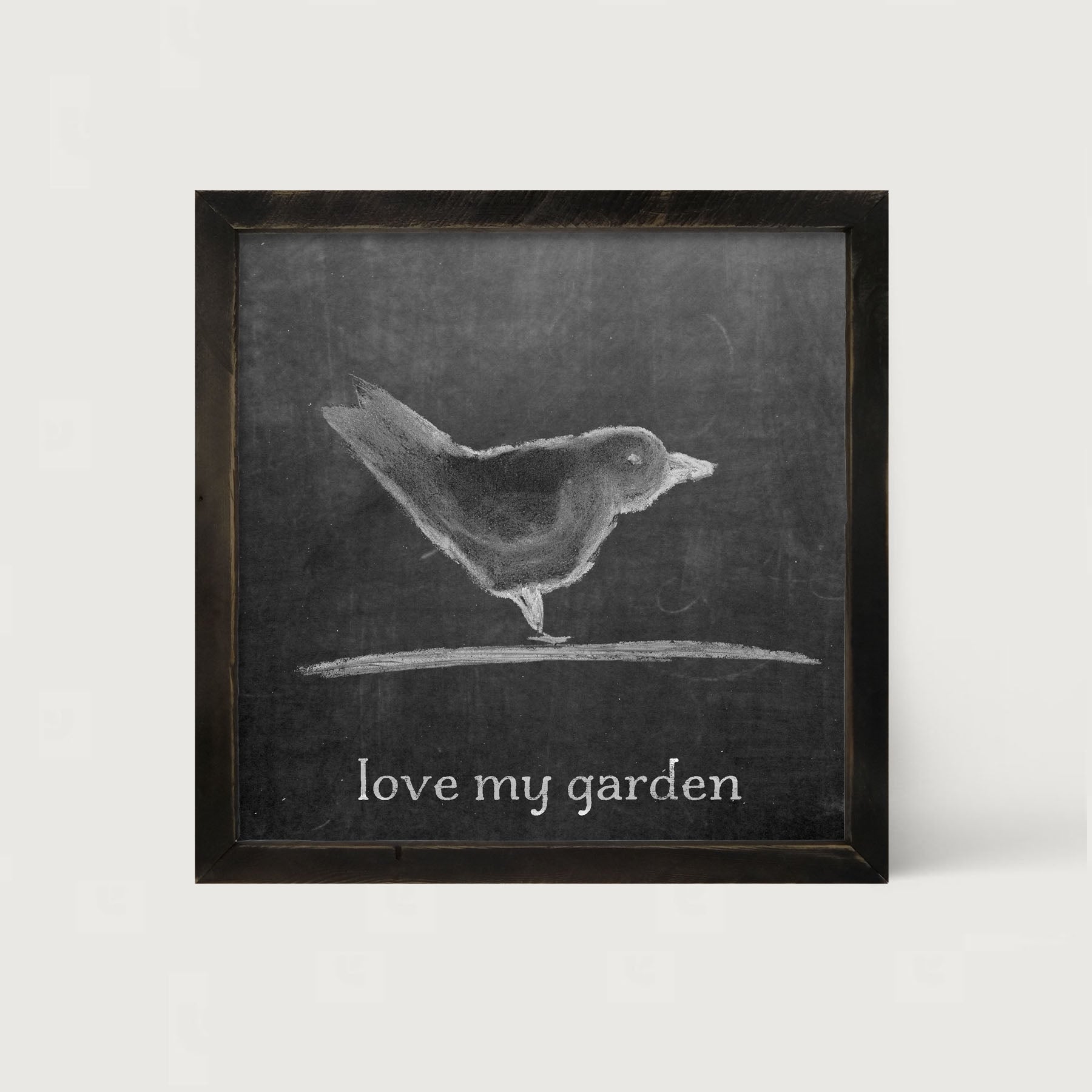 Chalk Love My Garden - Framed art